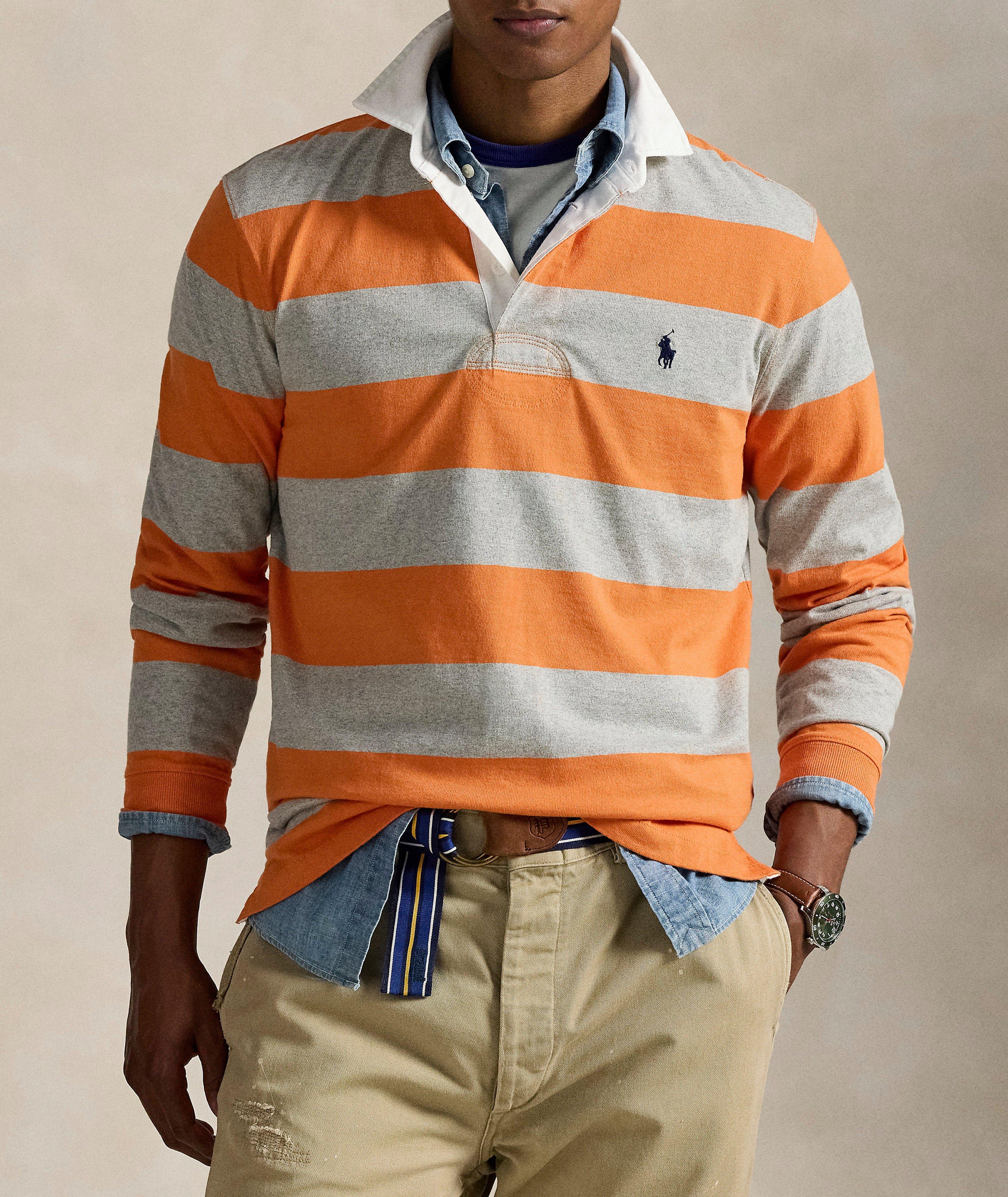 Iconic Striped Cotton Rugby Shirt image 1