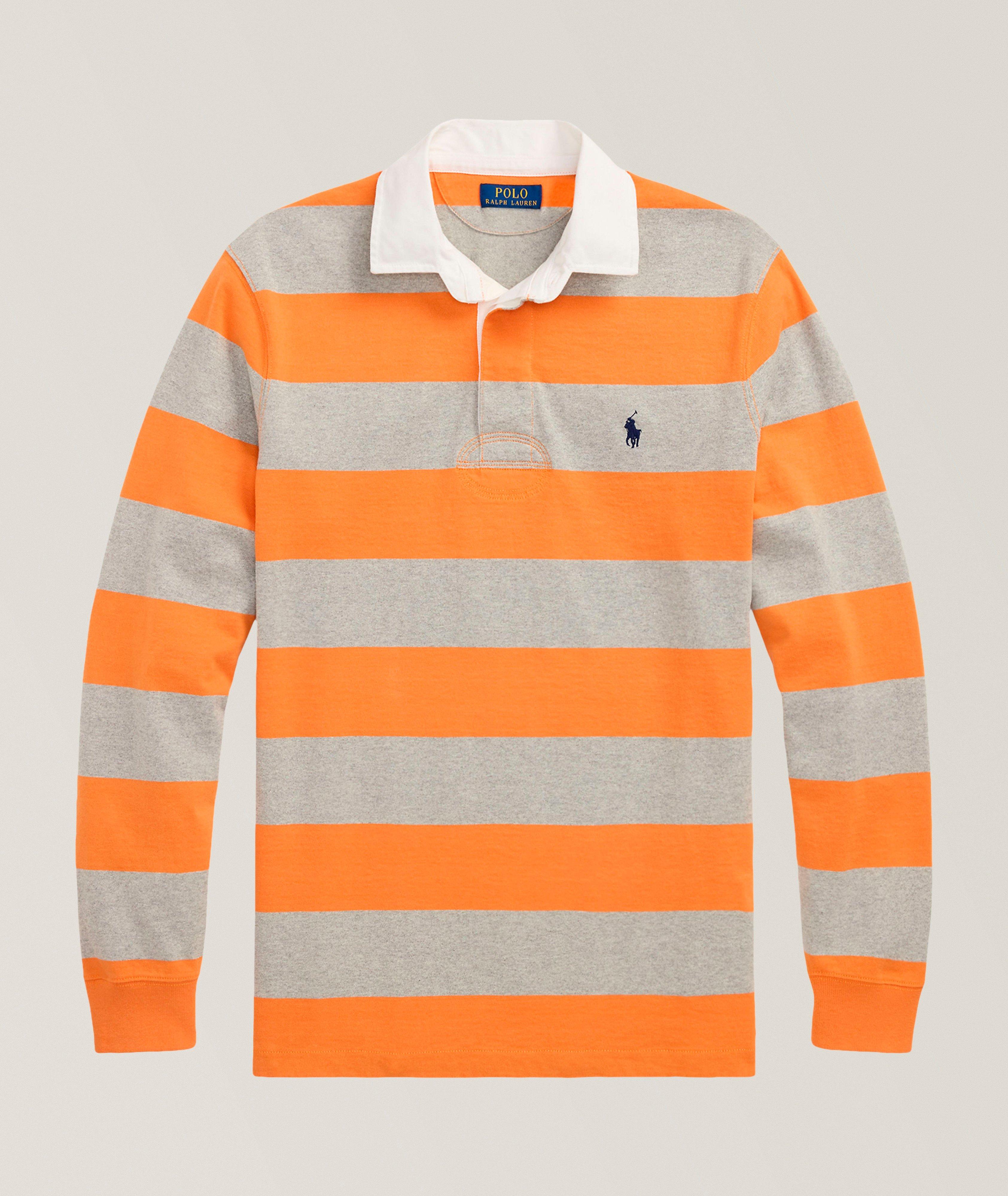 Iconic Striped Cotton Rugby Shirt image 0