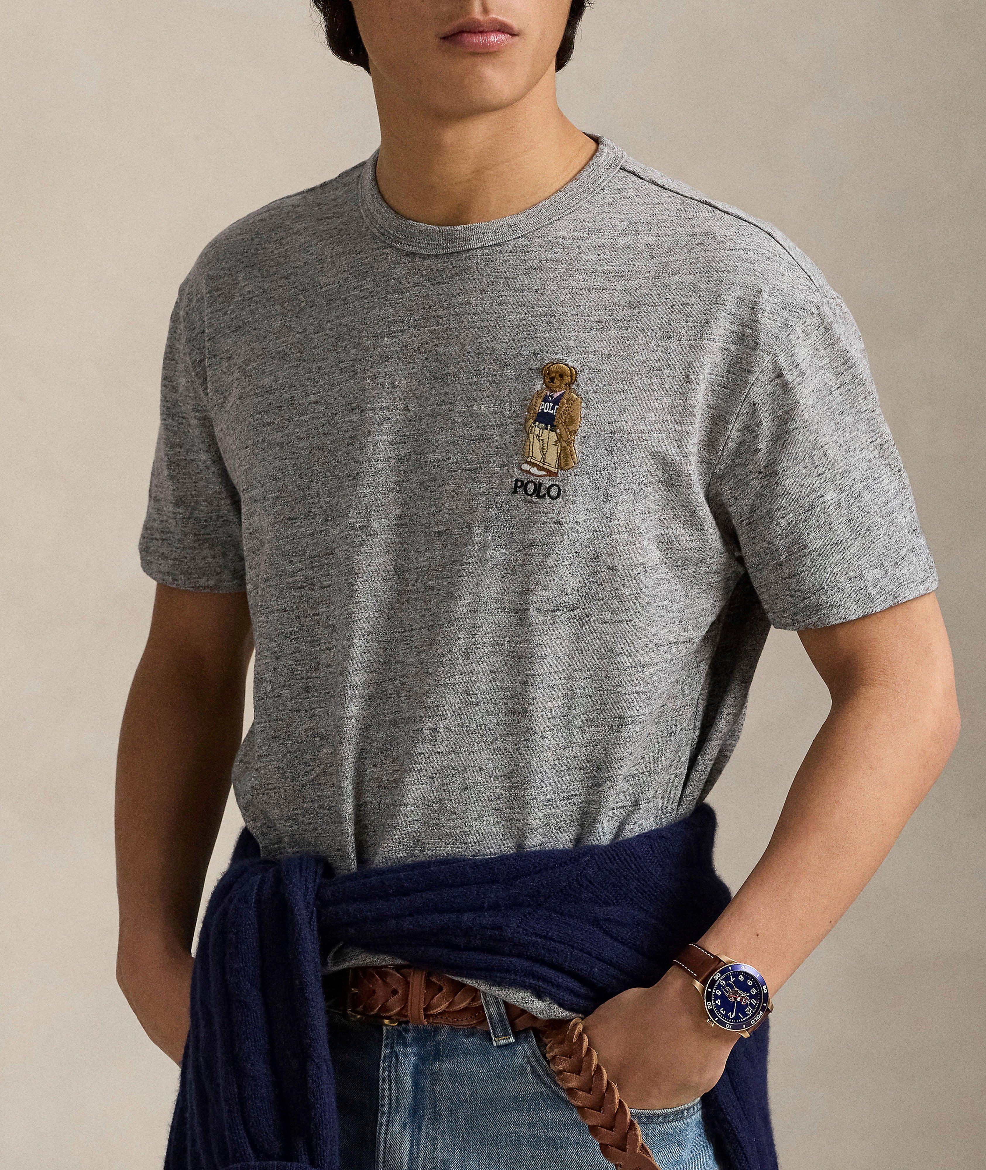 T-shirt en coton brodé Polo Bear image 1