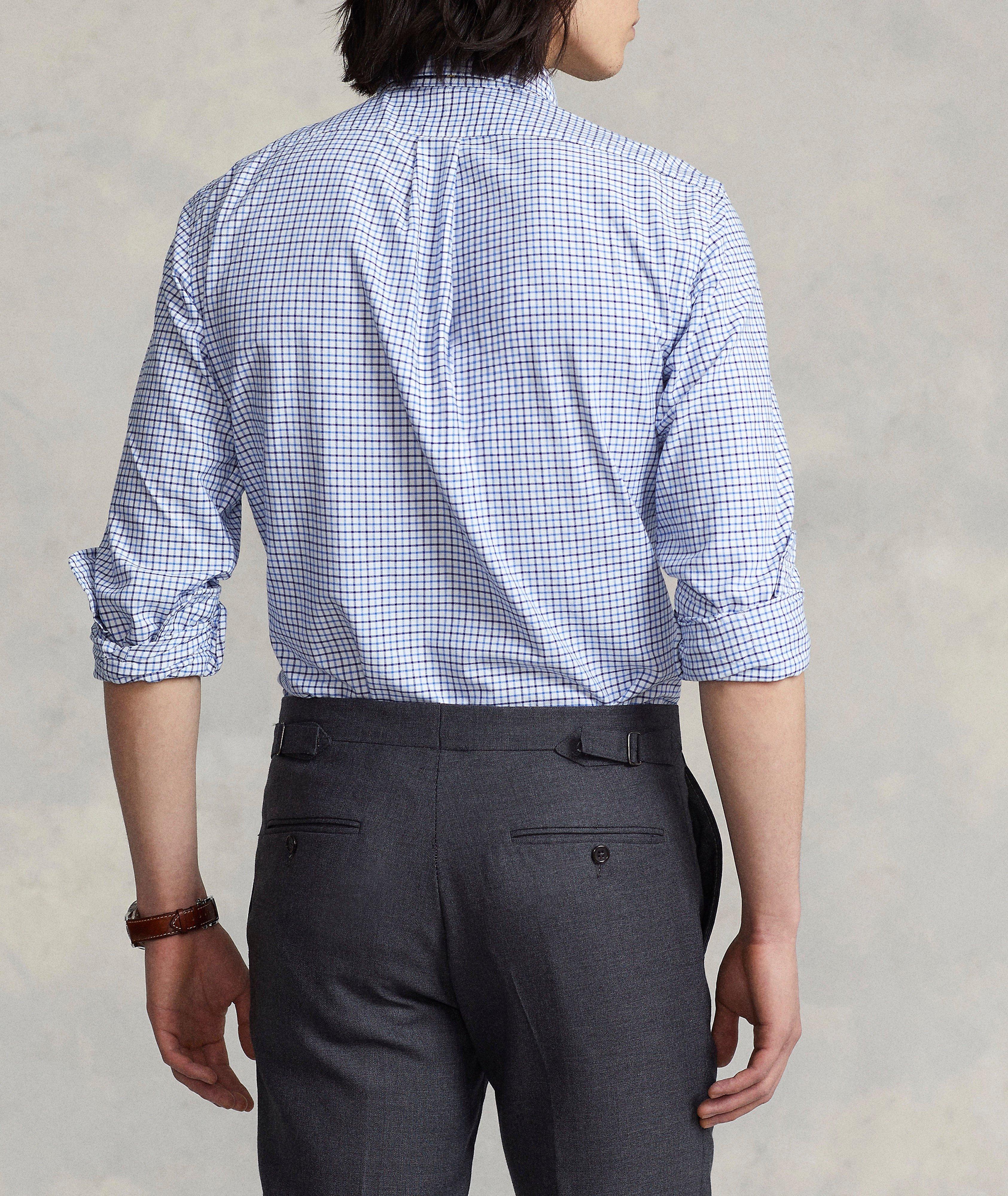 Chemise Oxford en coton à carreaux Tattersall image 2