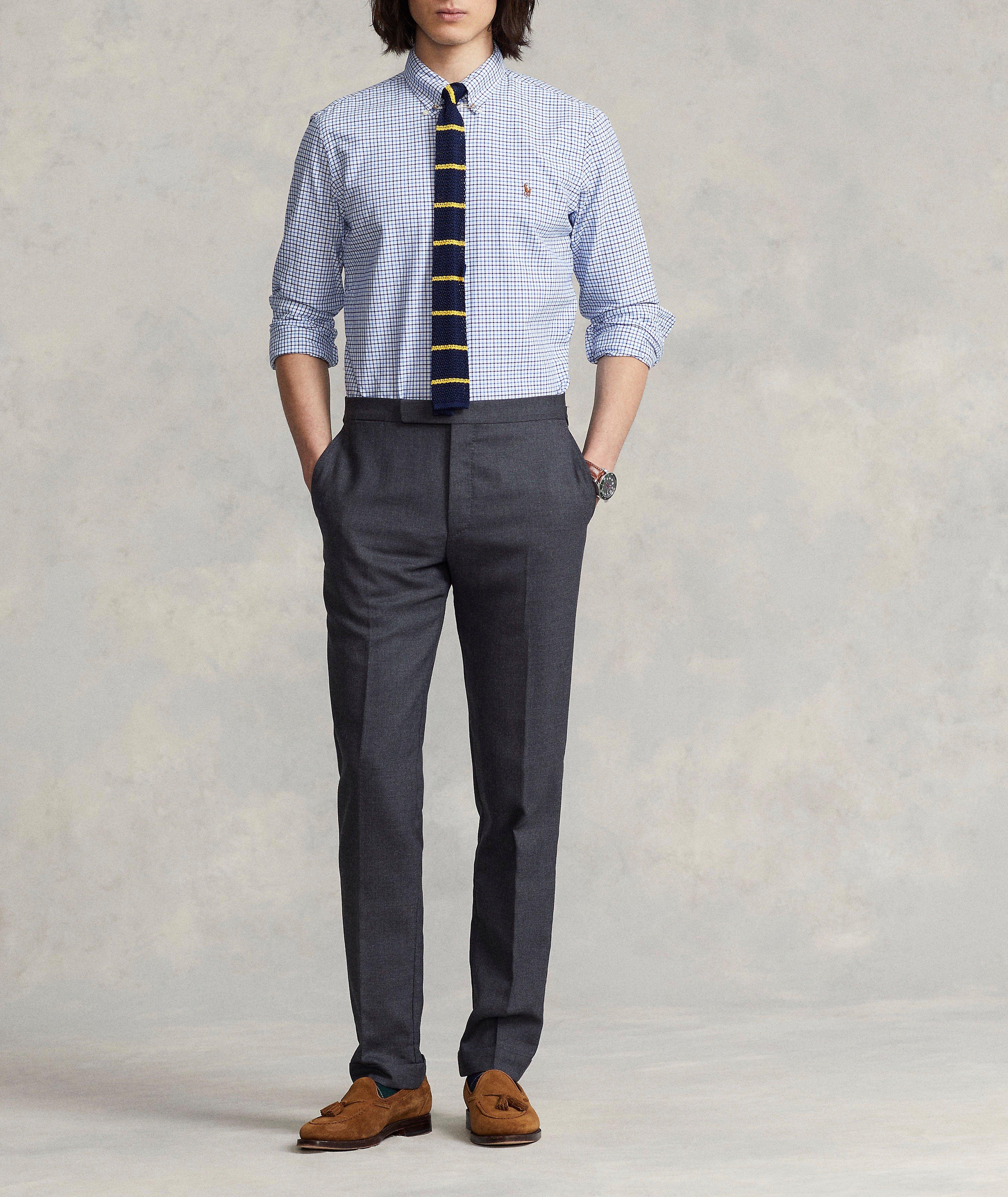 Chemise Oxford en coton à carreaux Tattersall image 4
