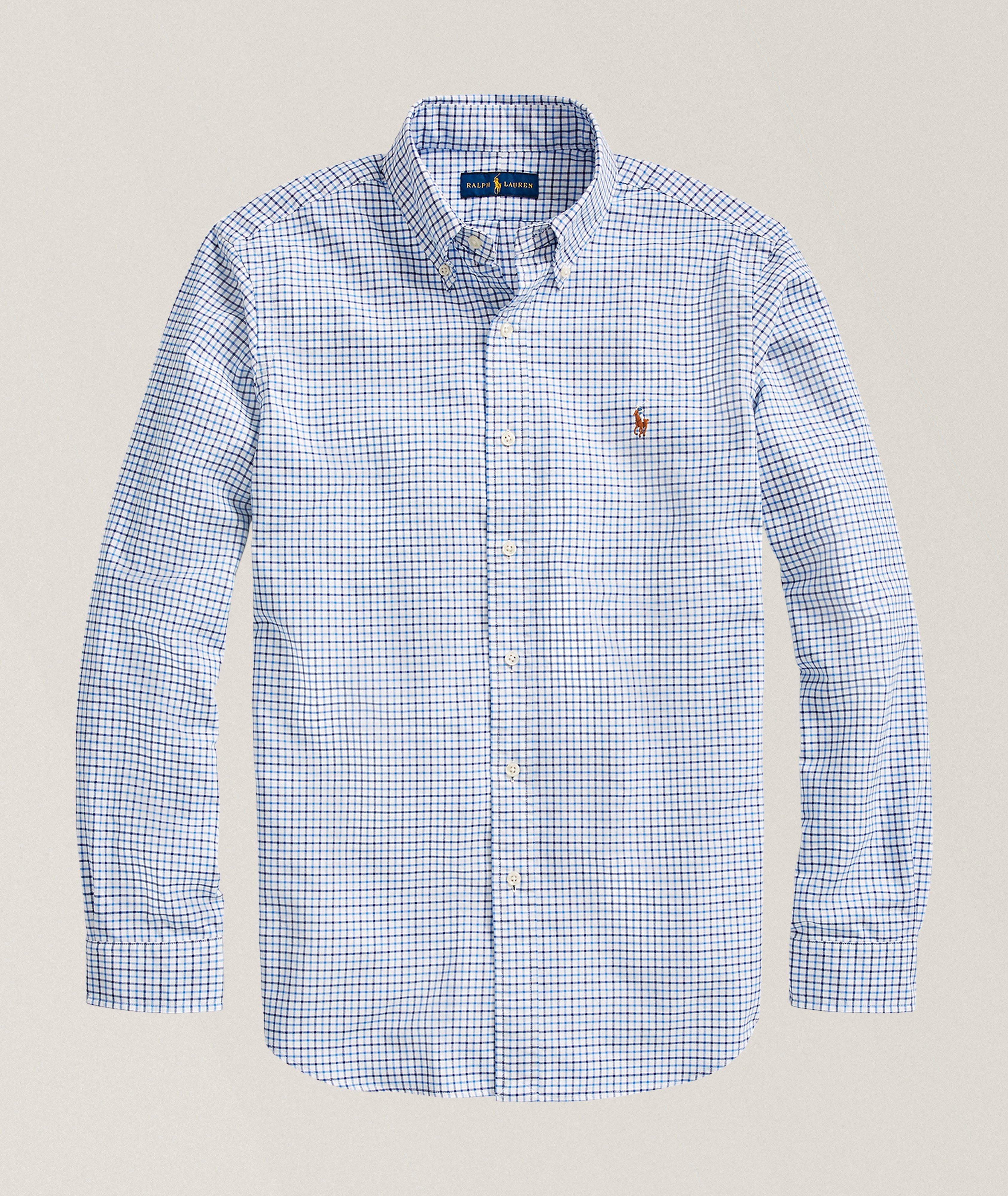 Chemise Oxford en coton à carreaux Tattersall image 0