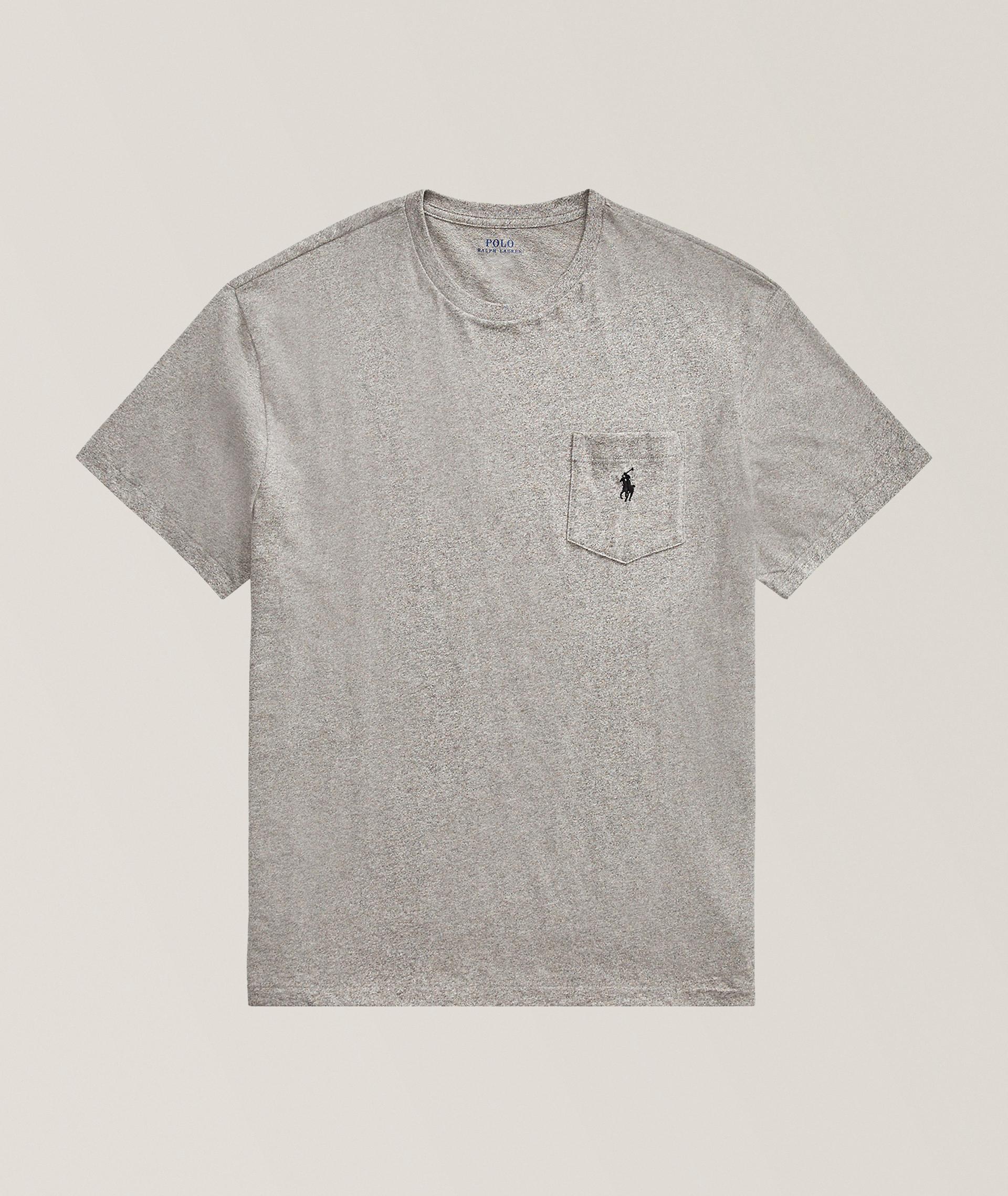 Cotton Jersey Pocket Crewneck T-Shirt image 0