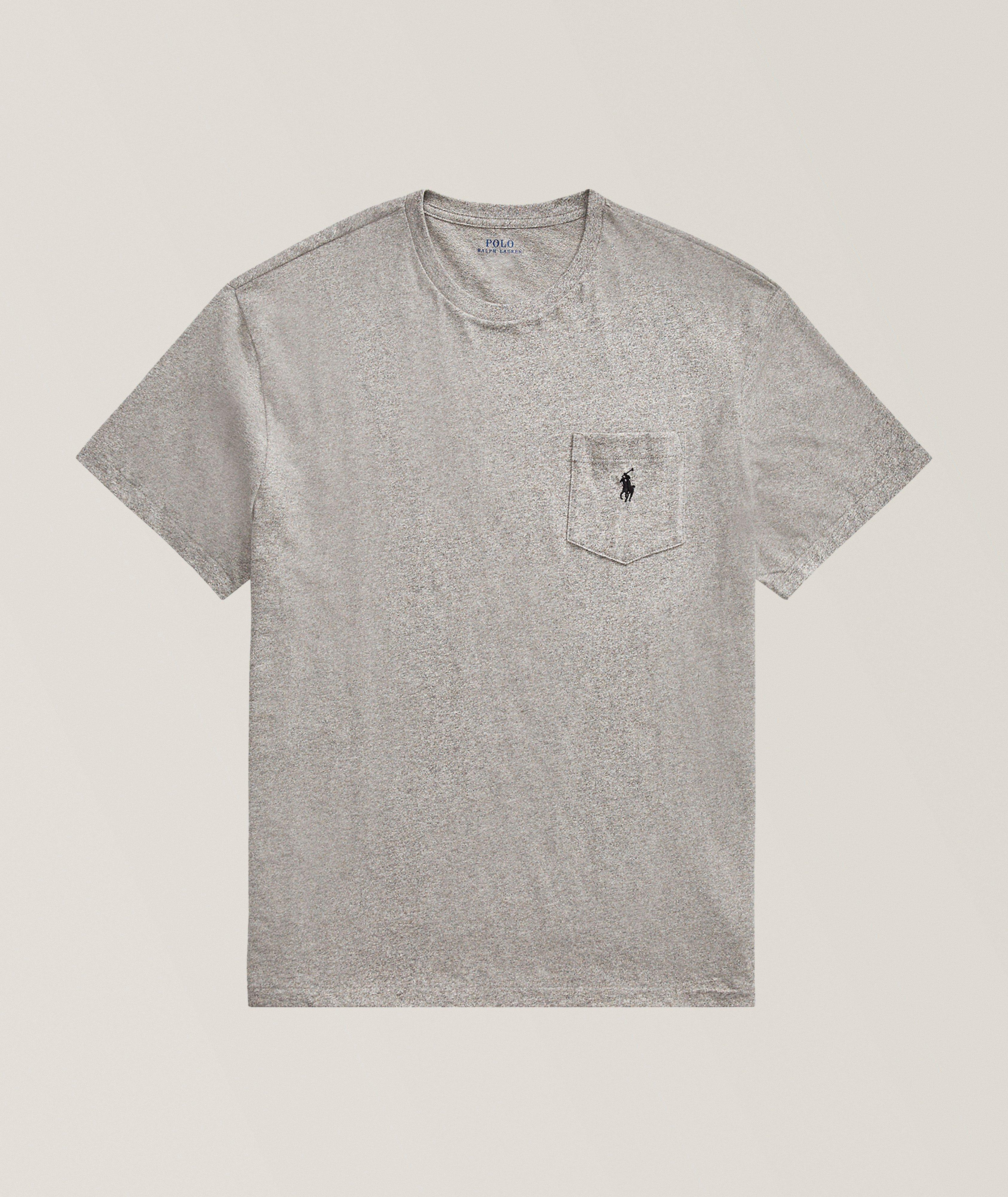 Cotton Jersey Pocket Crewneck T-Shirt image 0