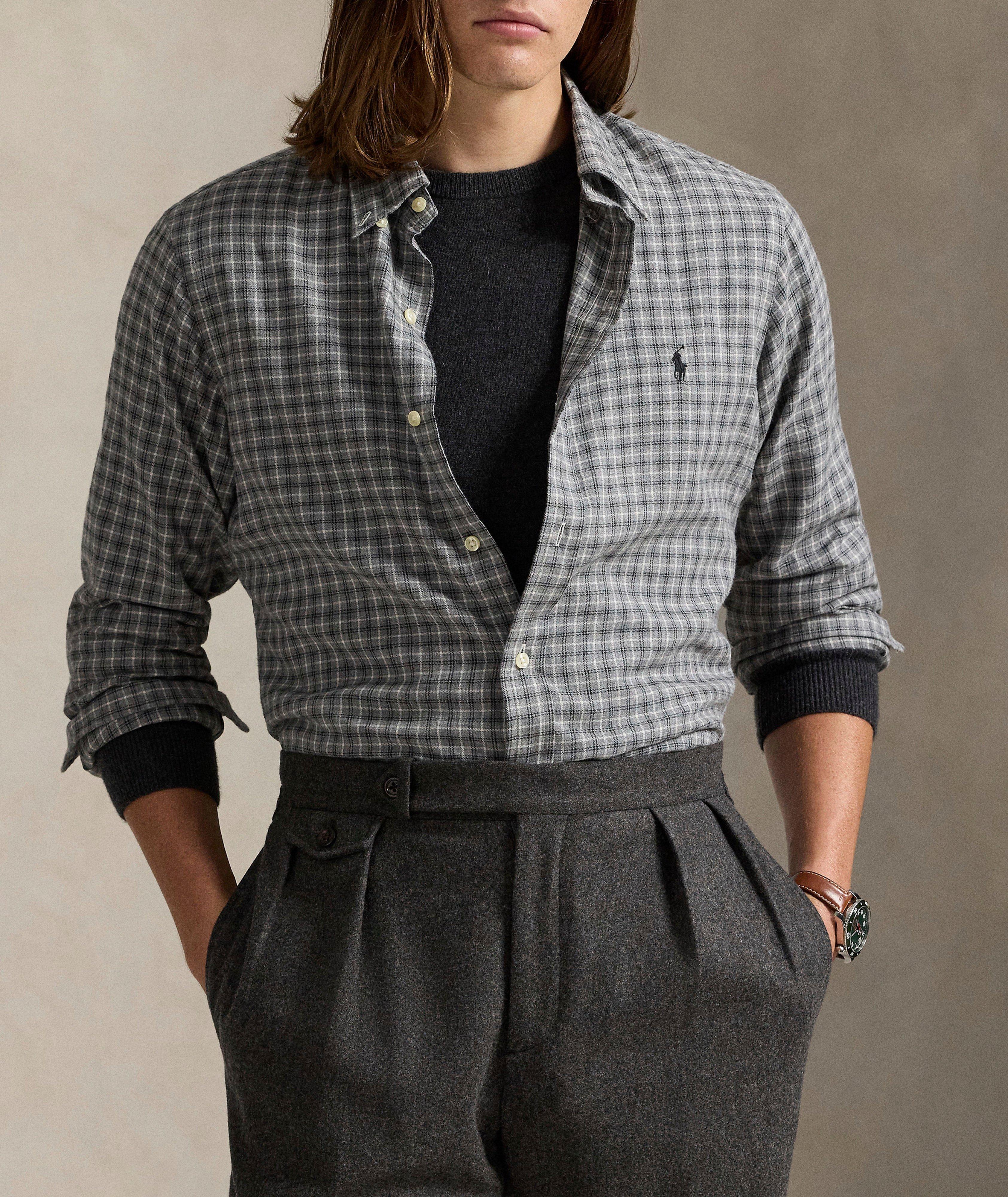 Plaid Cotton Twill Shirt image 1