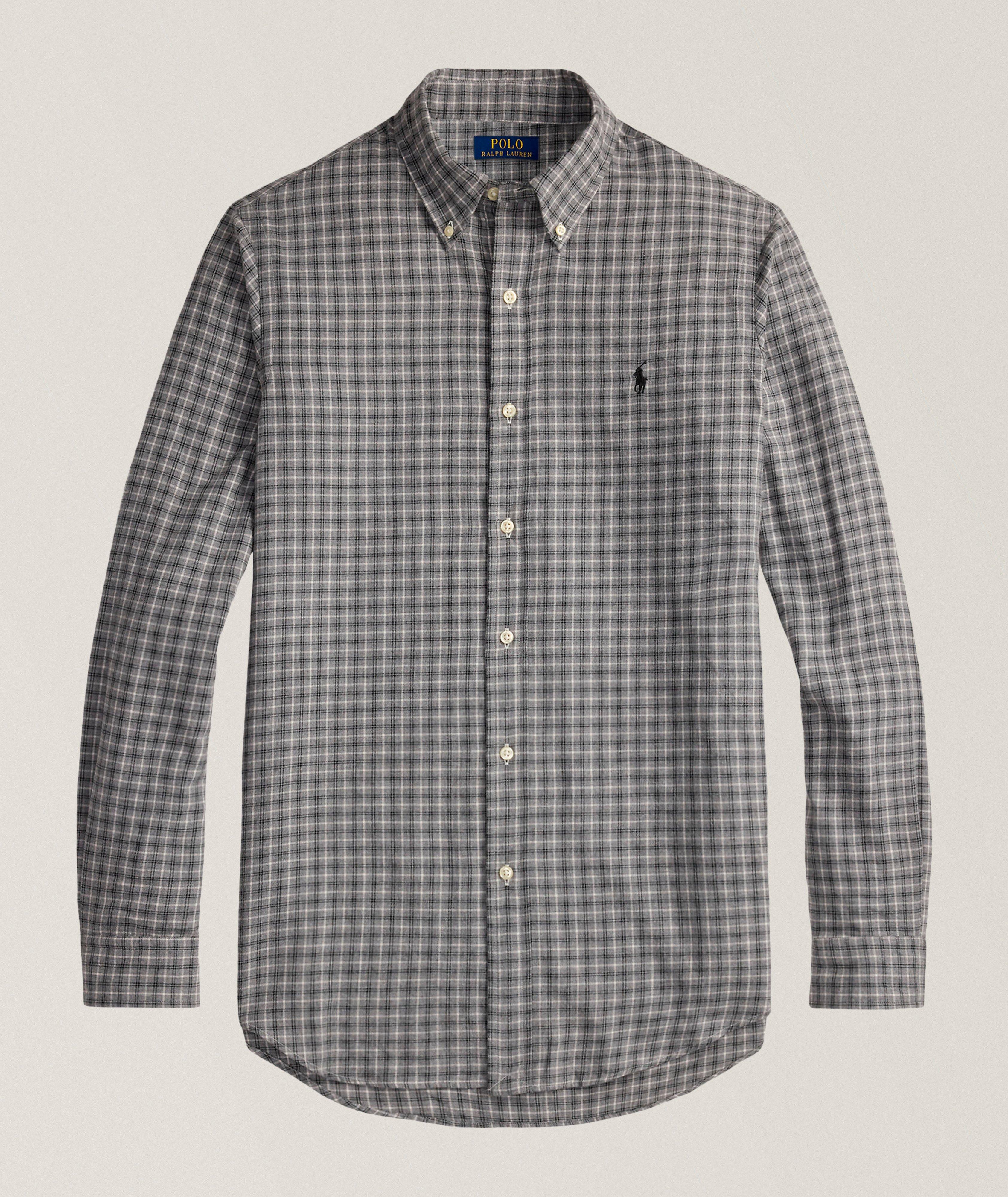 Plaid Cotton Twill Shirt image 0