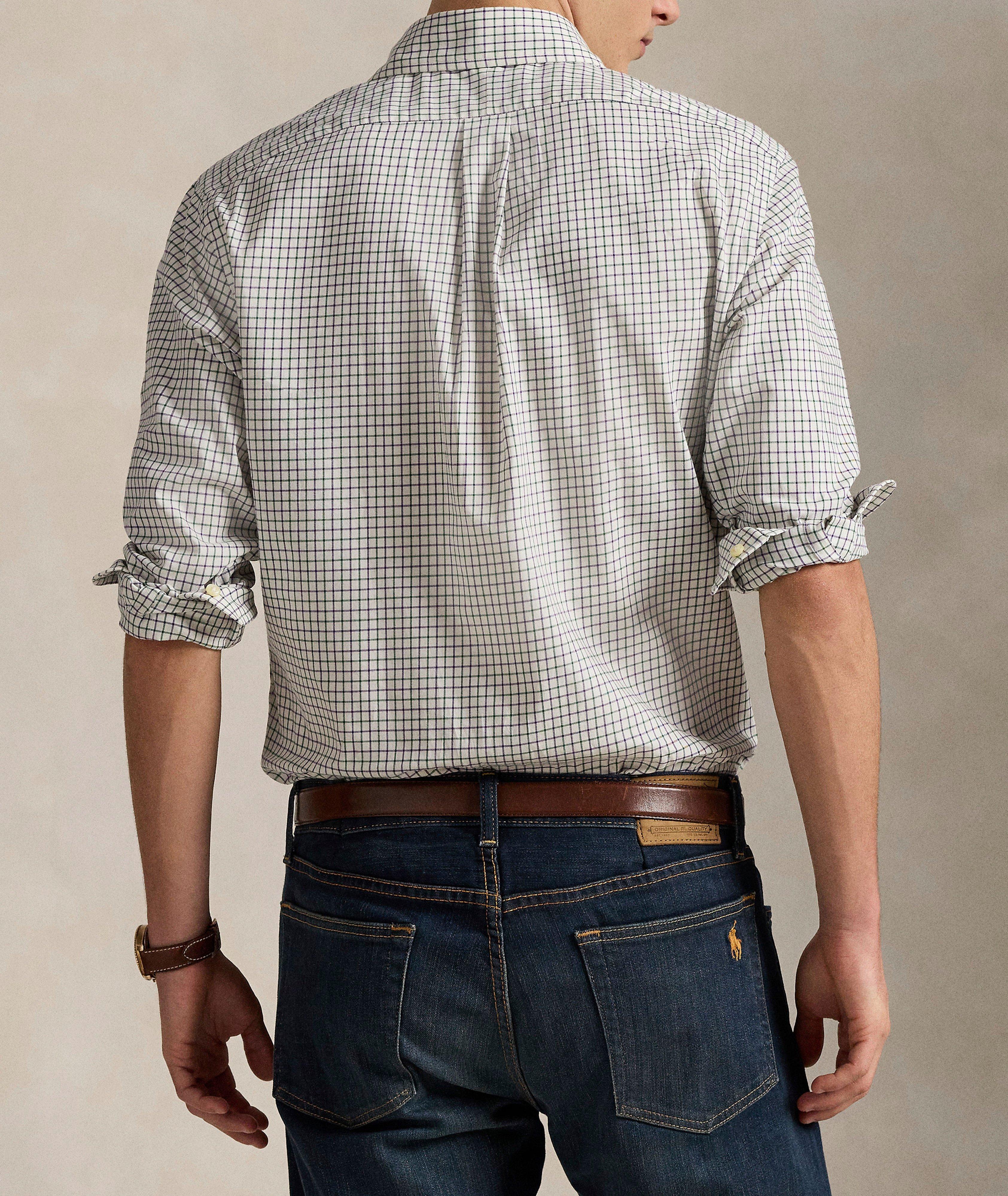 Windowpane Checked Cotton Shirt image 2
