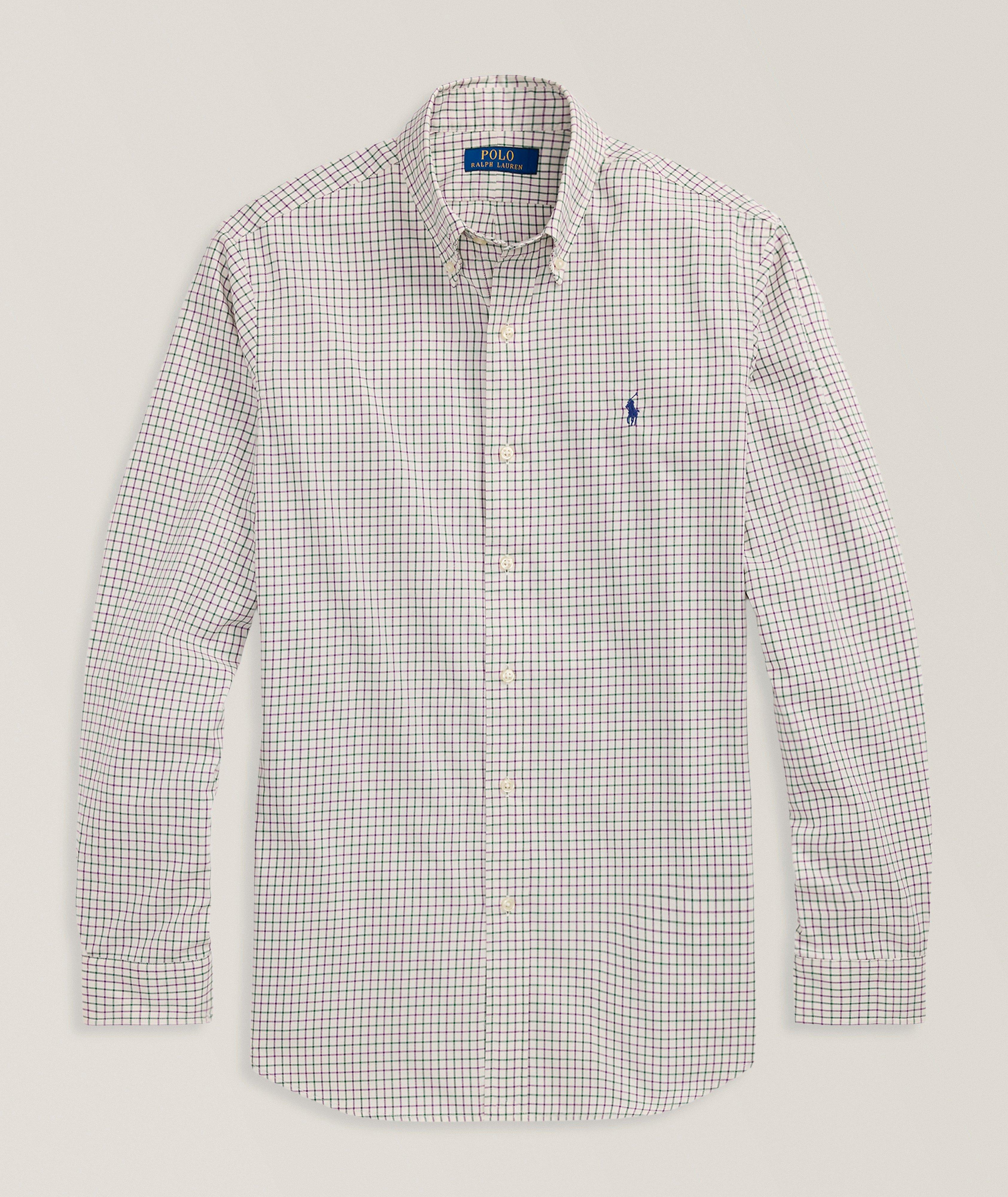 Windowpane Checked Cotton Shirt image 0