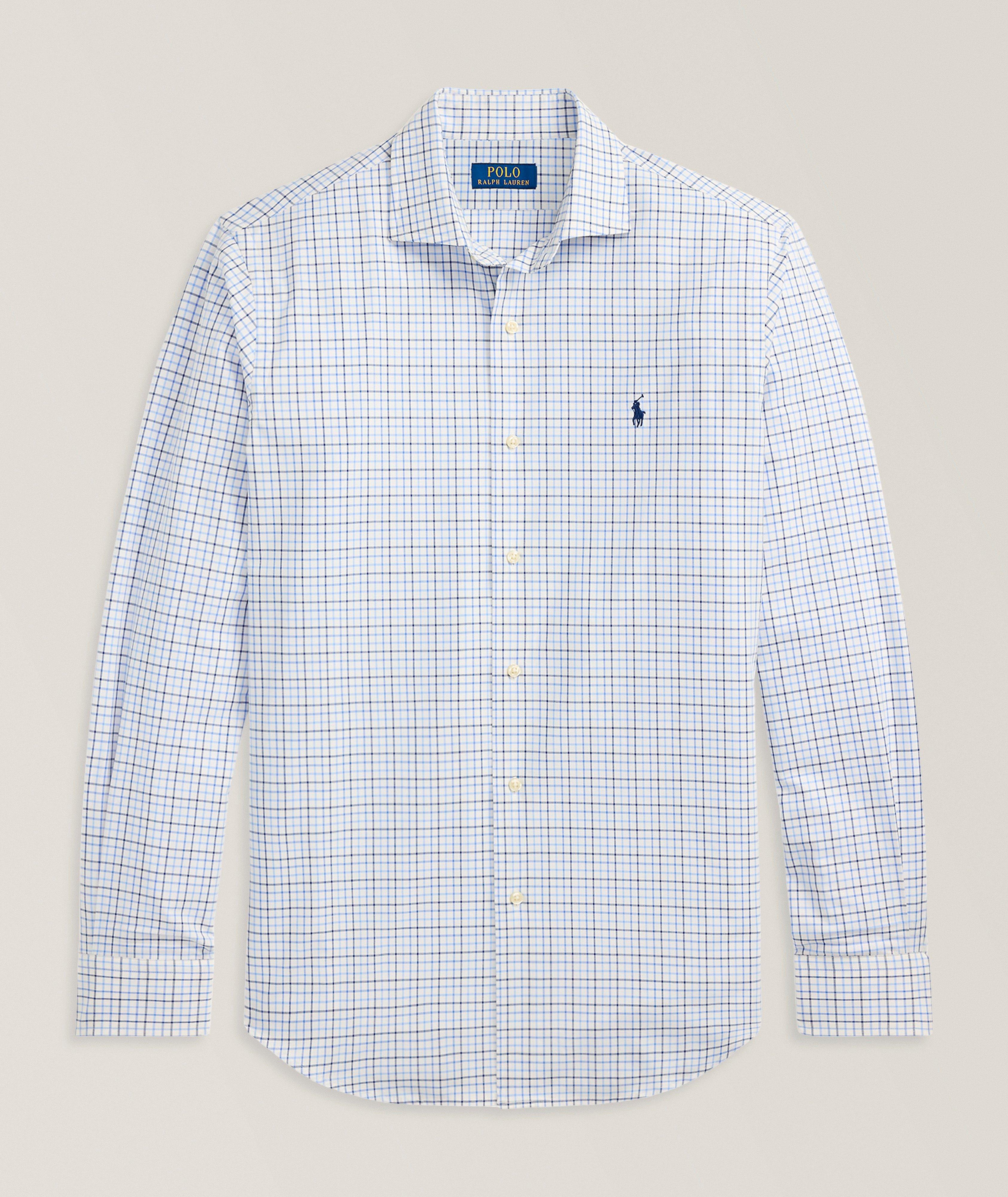Checked Stretch-Cotton Shirt  image 0