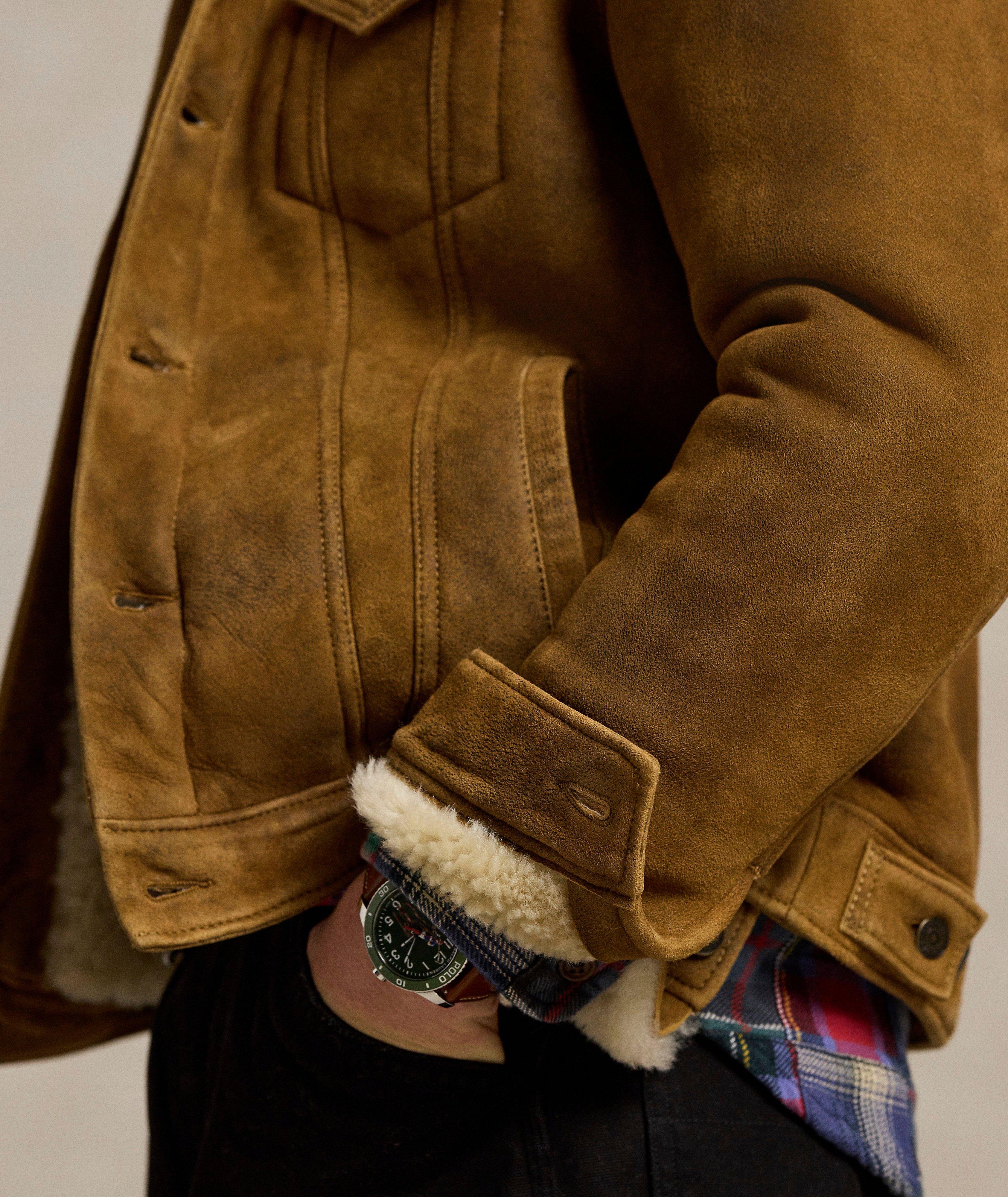 Veste camionneur en shearling image 3