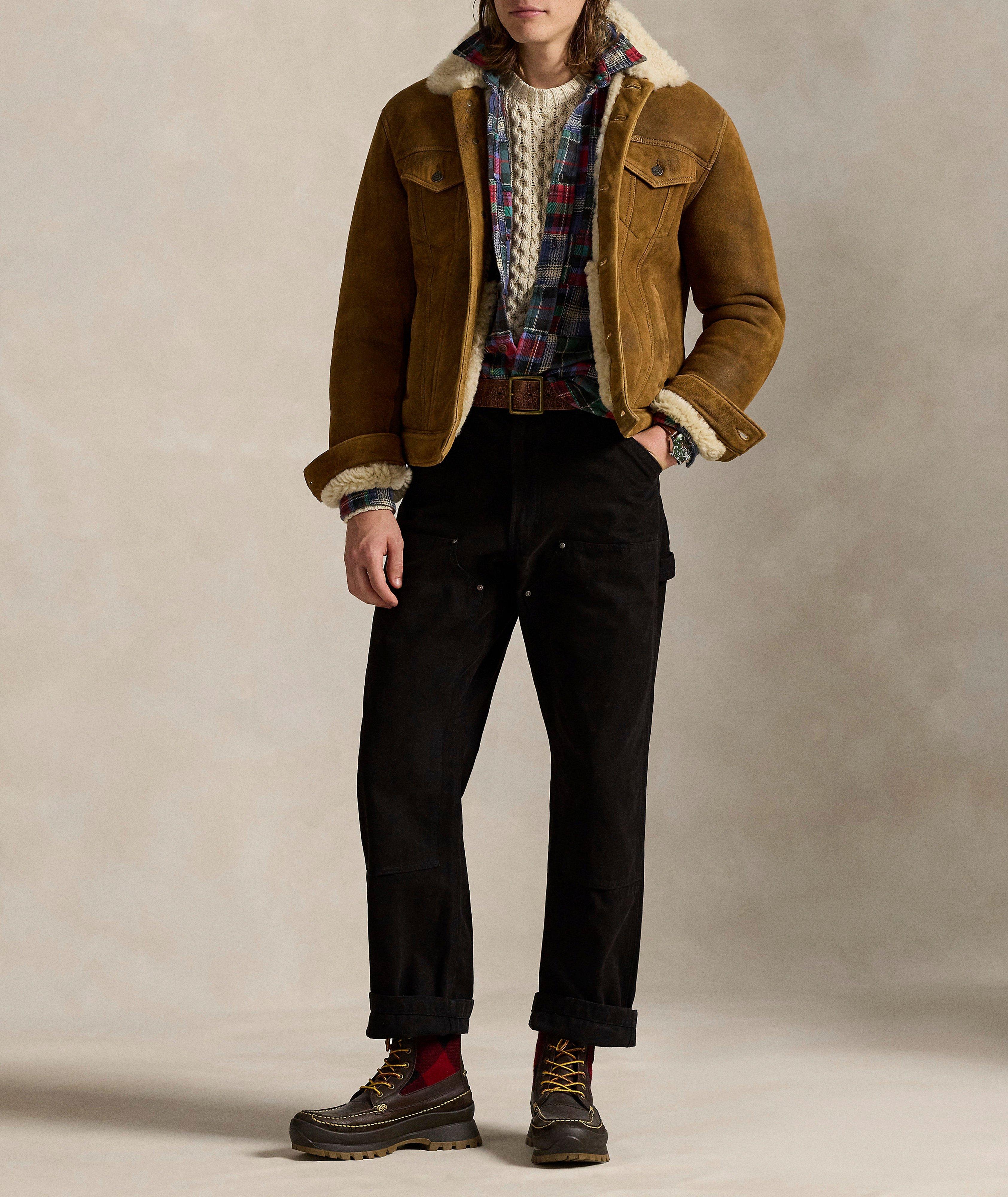 Veste camionneur en shearling image 5