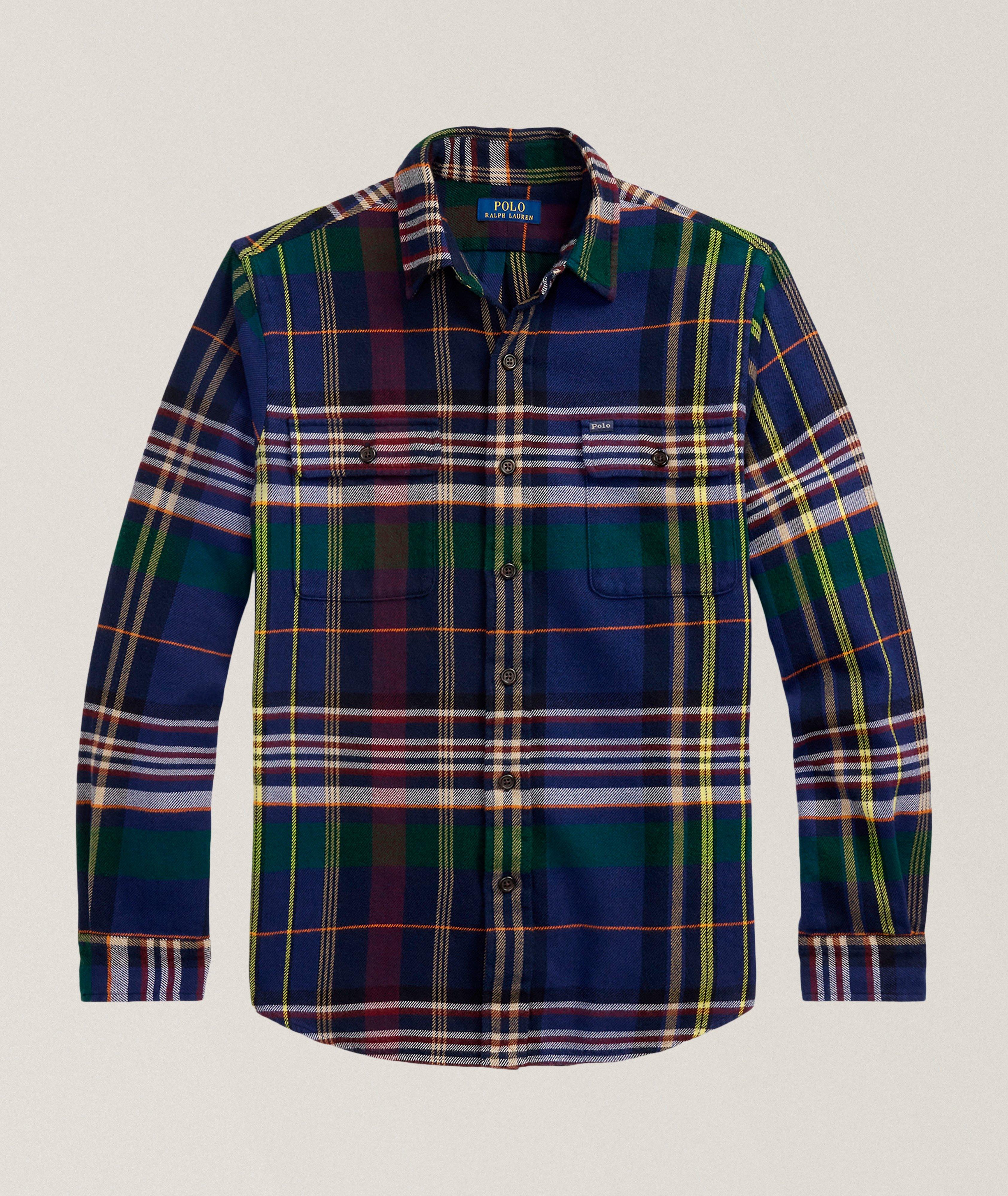 Chemise en flanelle de coton à carreaux image 0