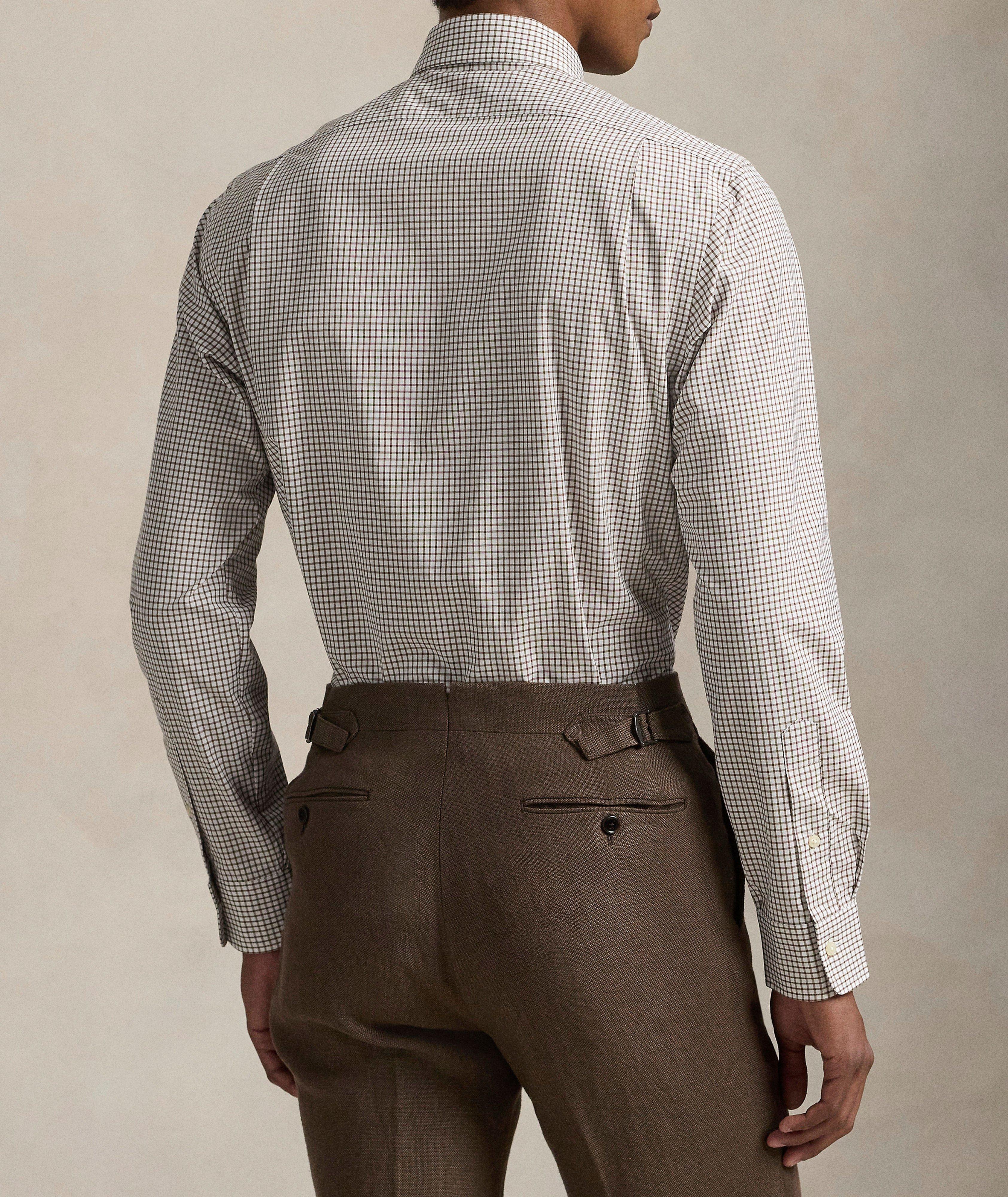 Windowpane Check Cotton Poplin Shirt  image 2