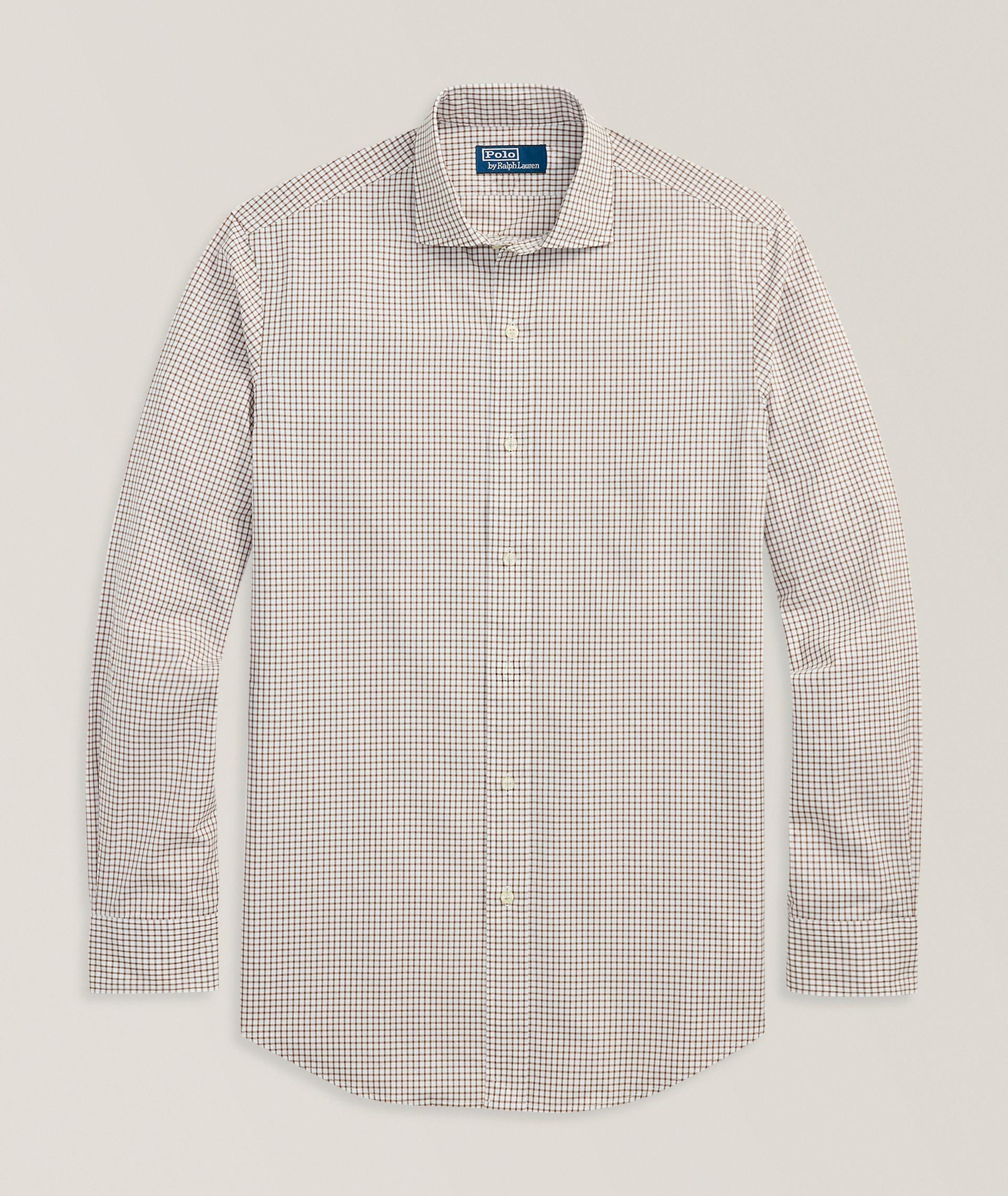 Windowpane Check Cotton Poplin Shirt  image 0