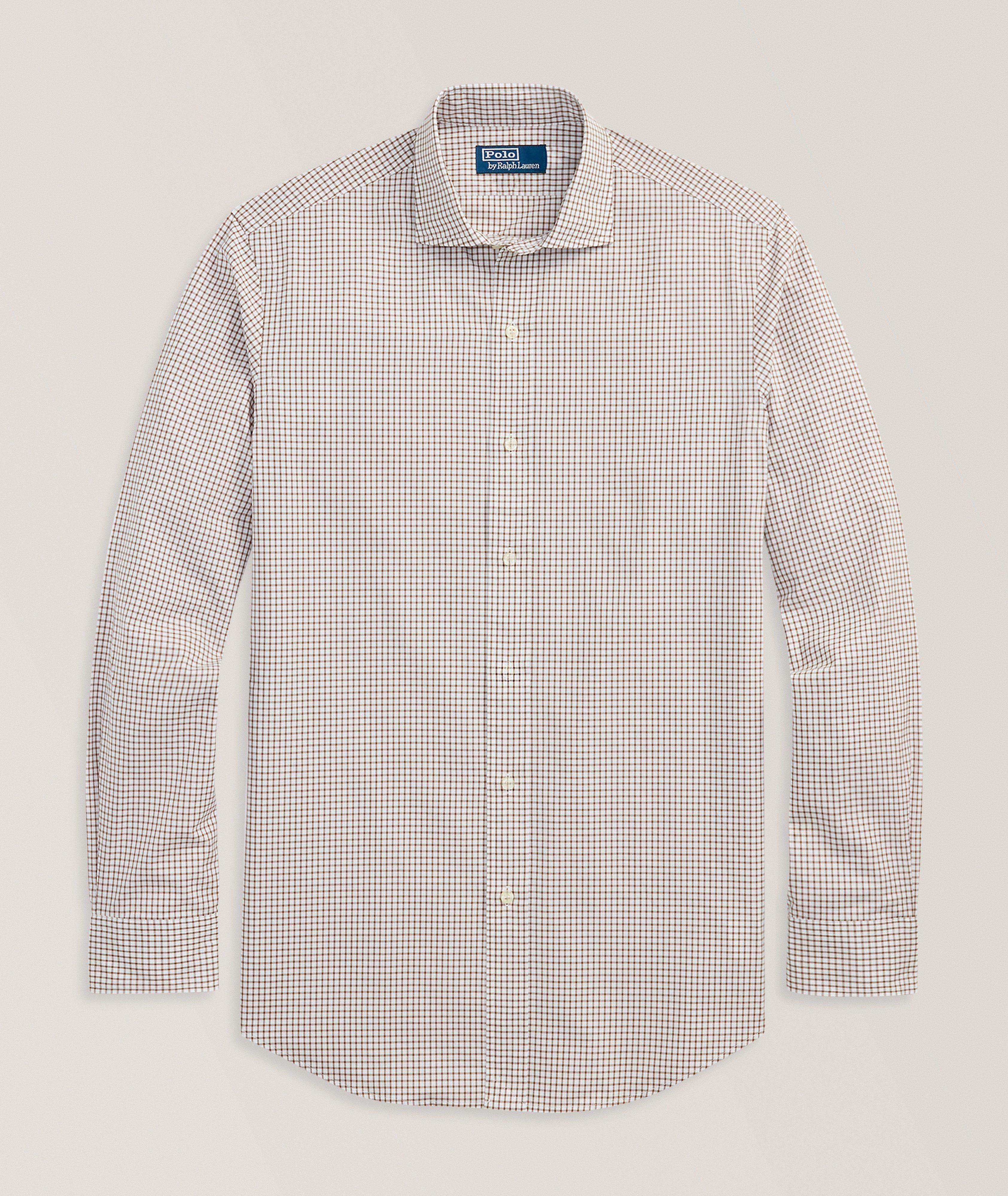 Windowpane Check Cotton Poplin Shirt  image 0