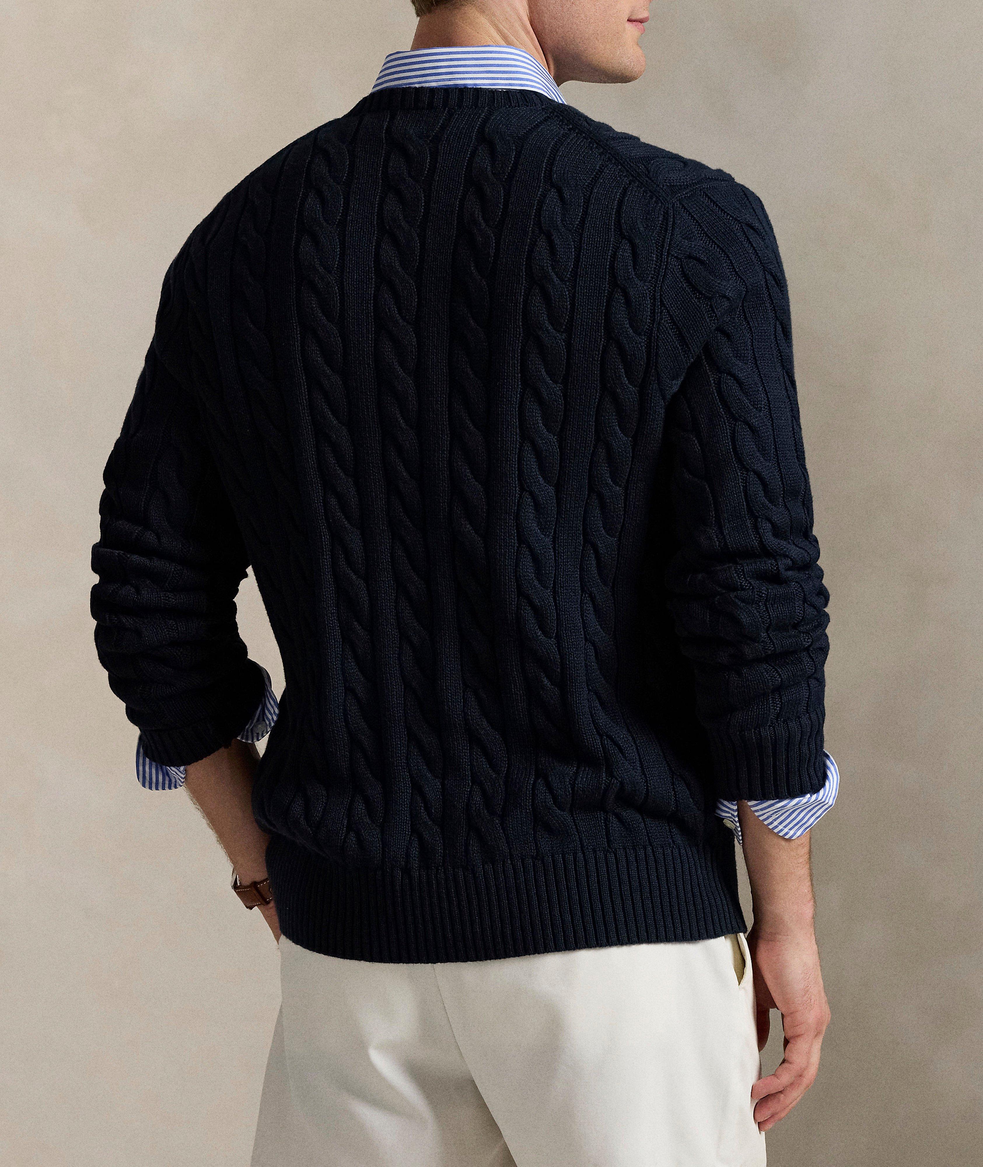 Pull en tricot torsadé de coton image 2