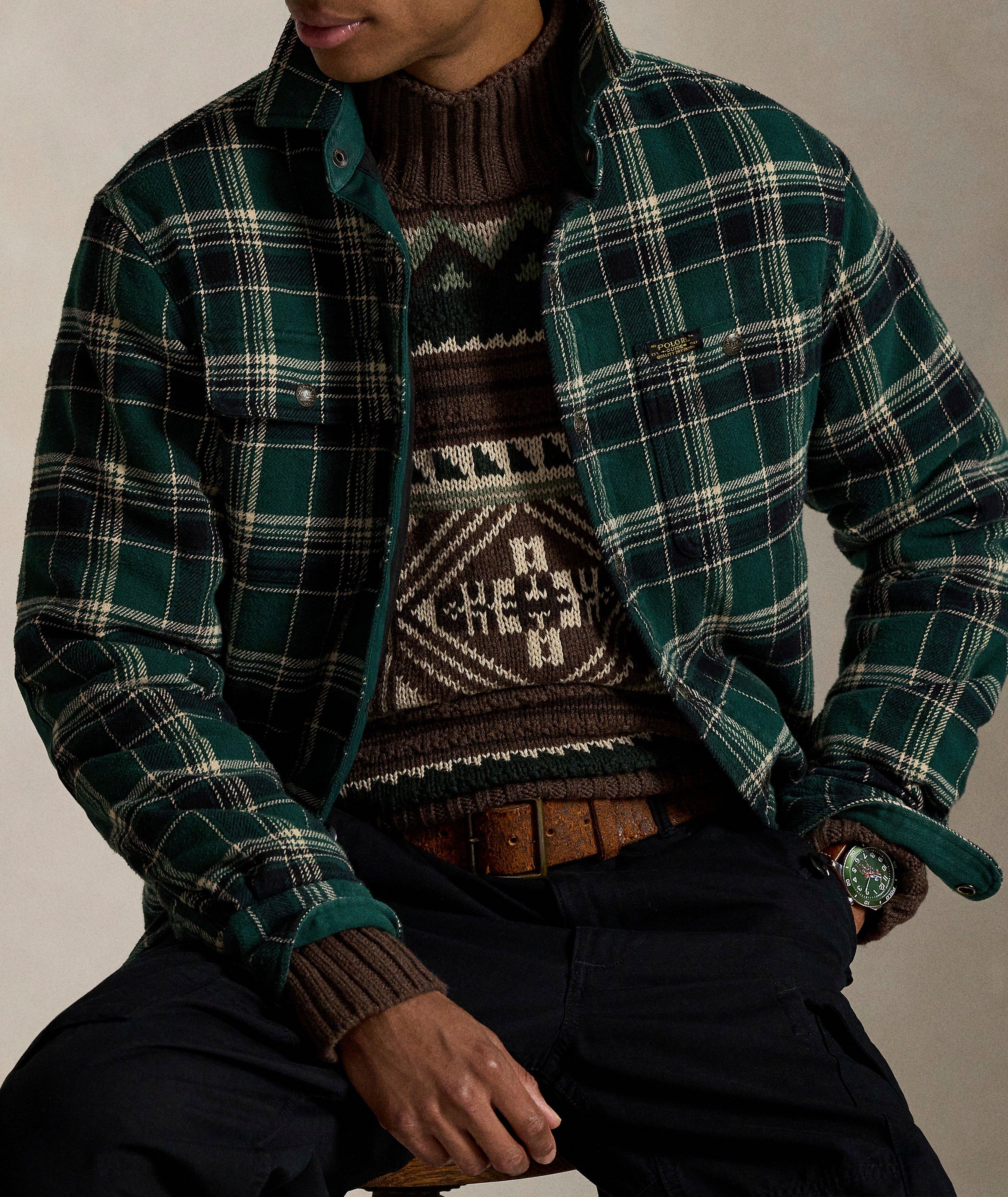 Checked Flannel Overshirt  image 4