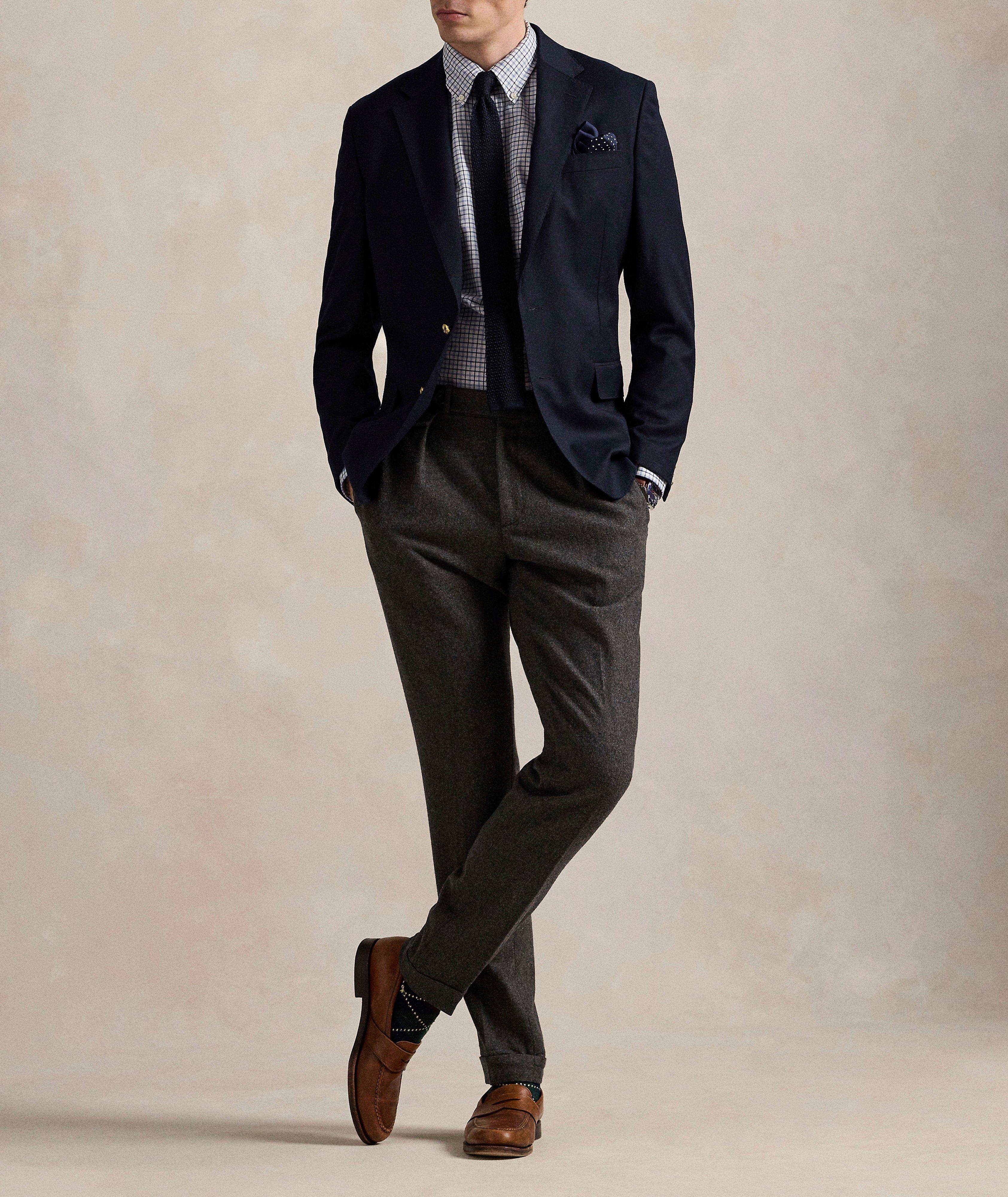 Classic-Fit Plaid Twill Shirt image 3