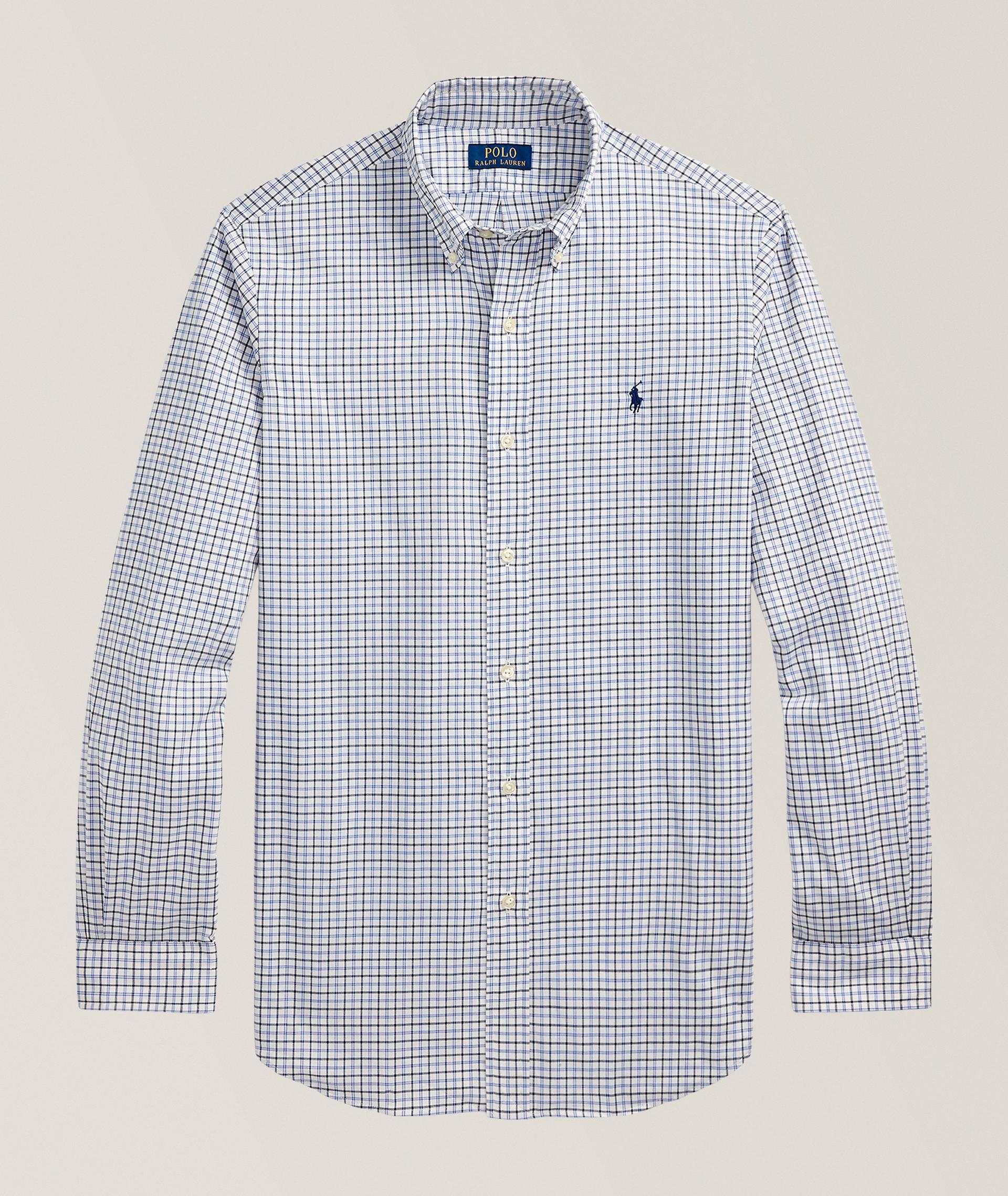 Classic-Fit Plaid Twill Shirt image 0