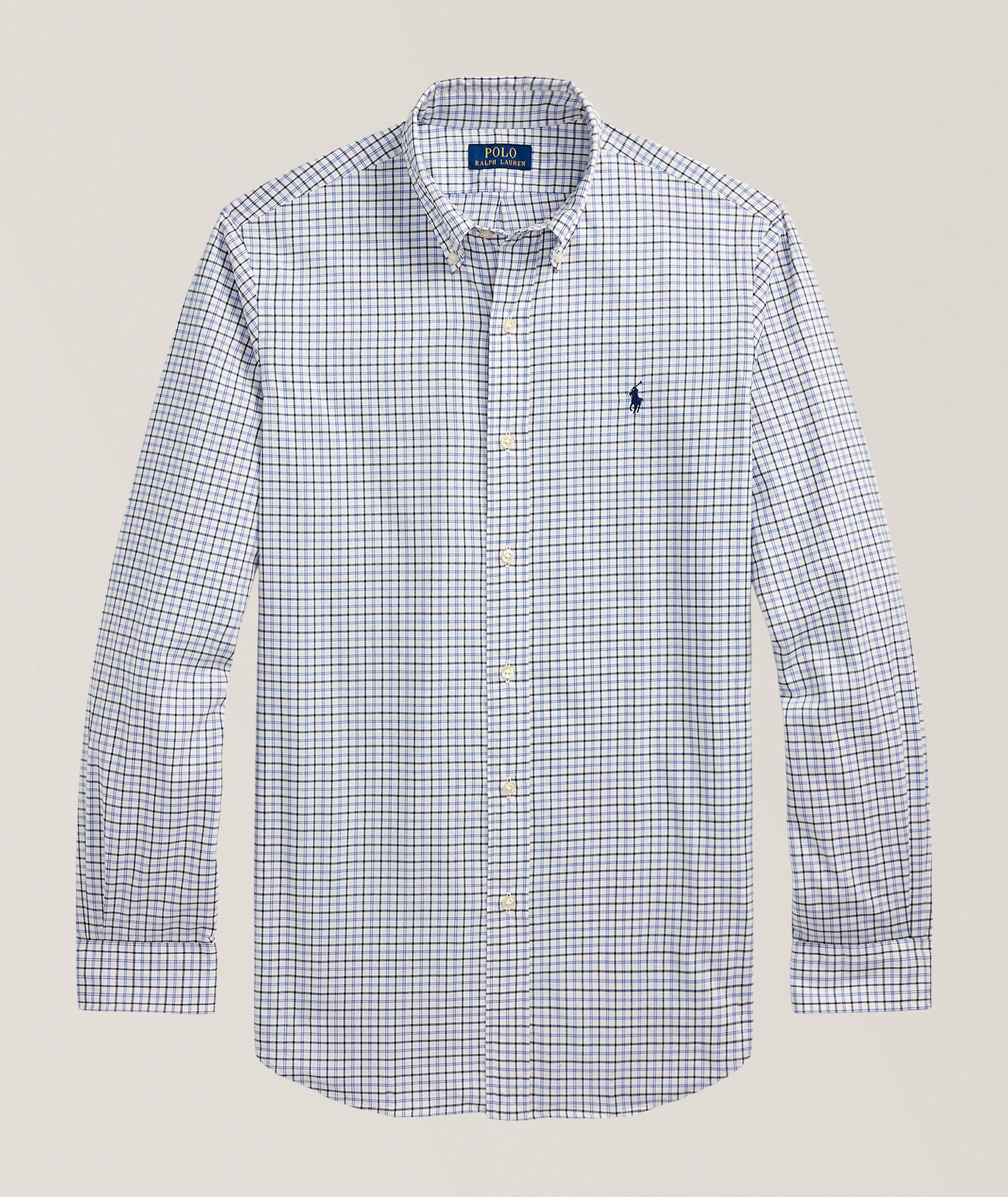 Classic-Fit Plaid Twill Shirt image 0