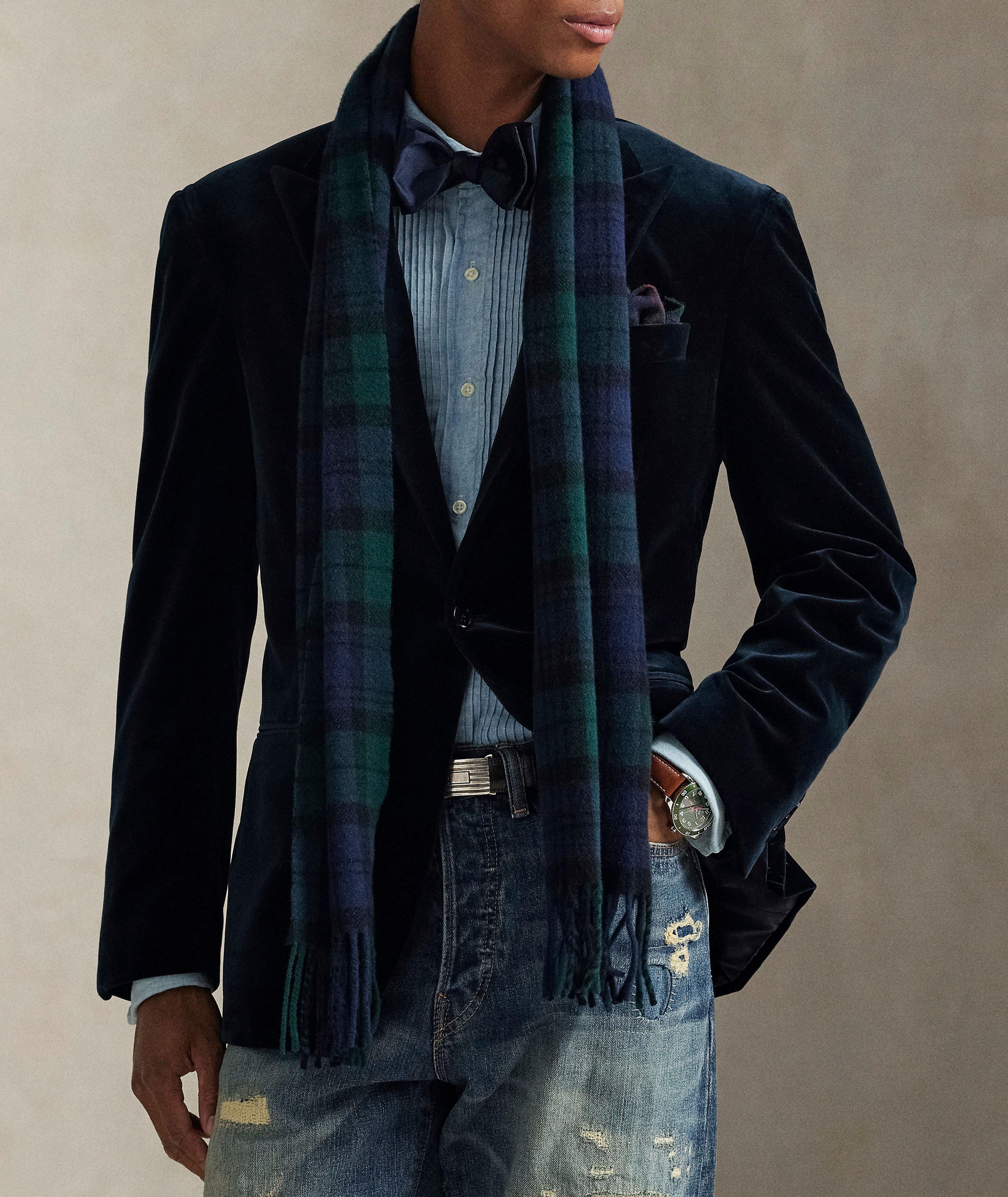 PRL DK BLU VLVT SPRTCOAT image 1