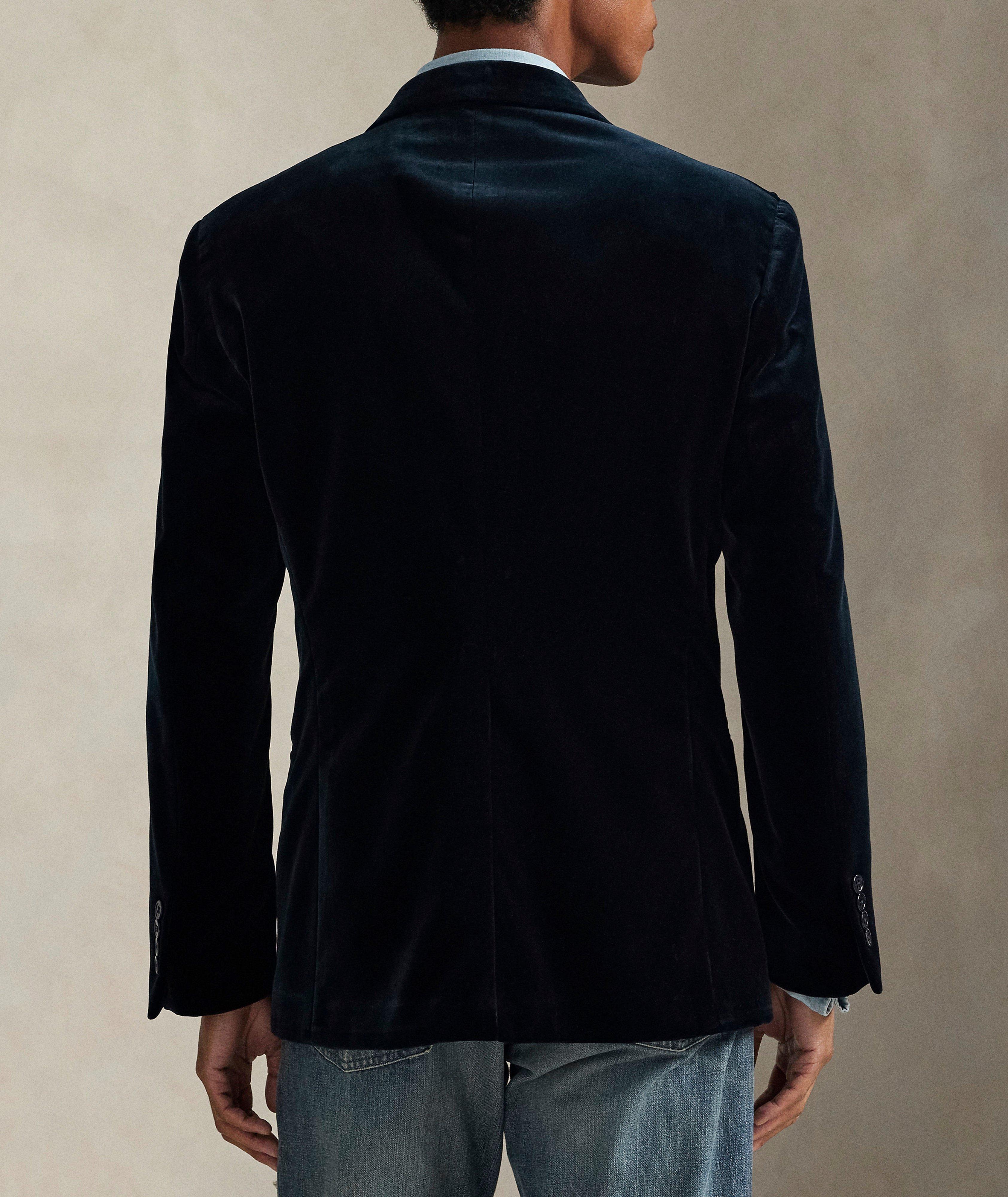 PRL DK BLU VLVT SPRTCOAT image 2