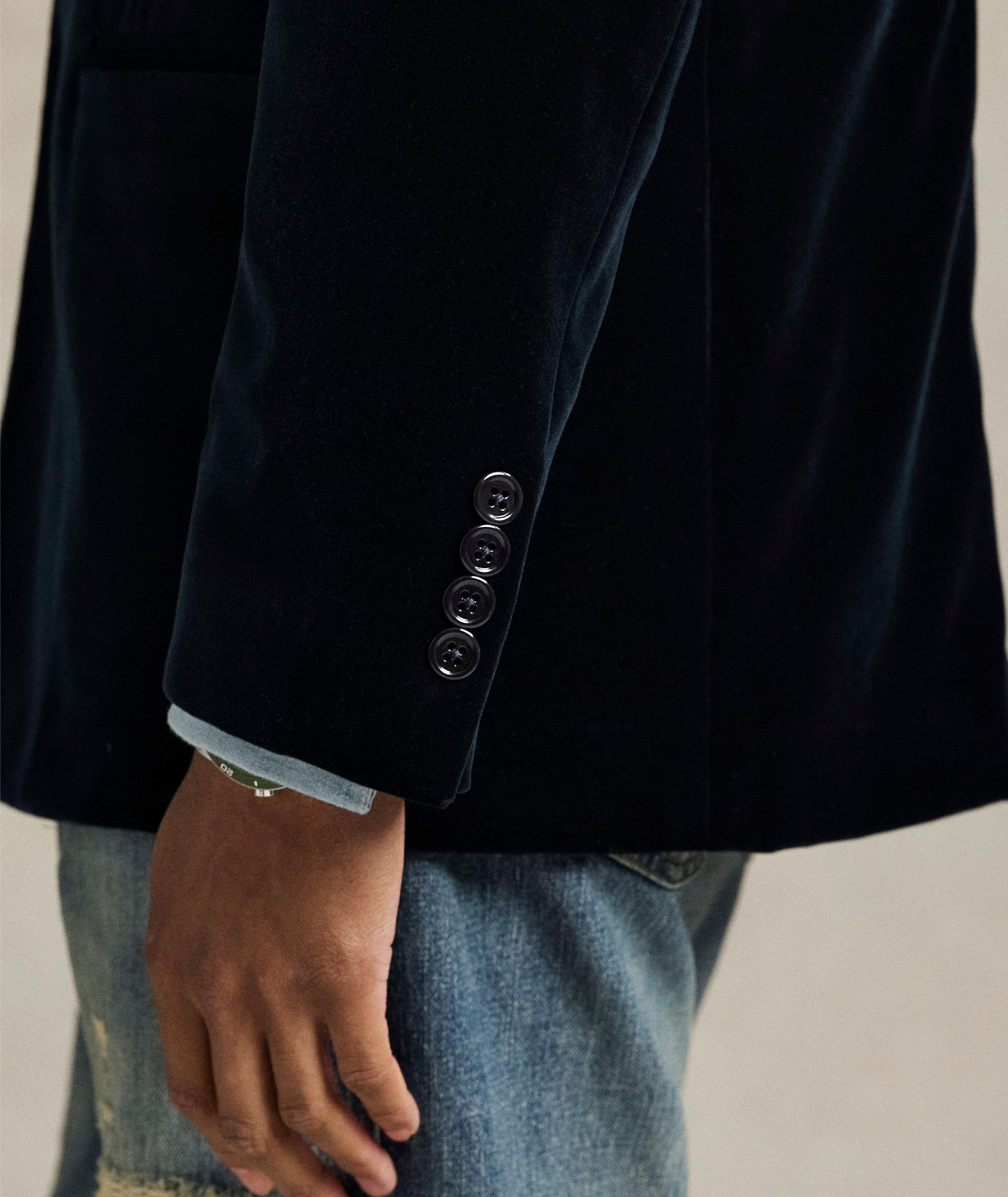 PRL DK BLU VLVT SPRTCOAT image 4