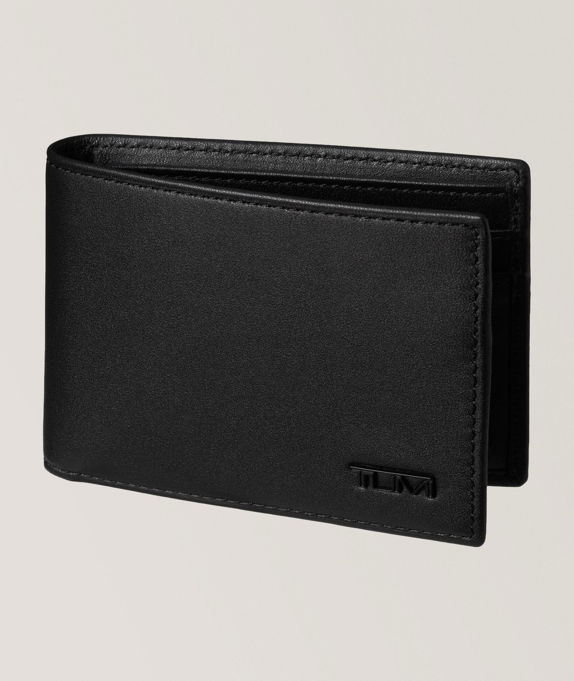 Portefeuille bifold fin Delta en cuir image 0