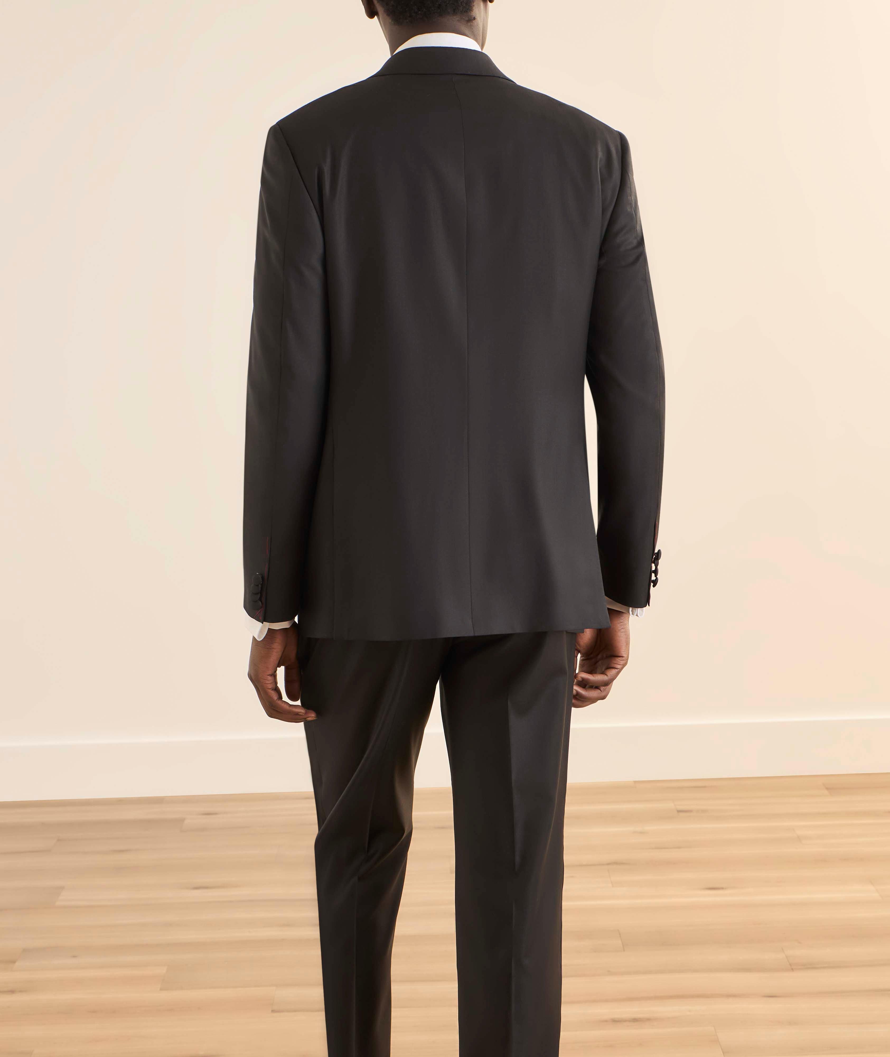 Smoking satin laine simple boutonnage image 2