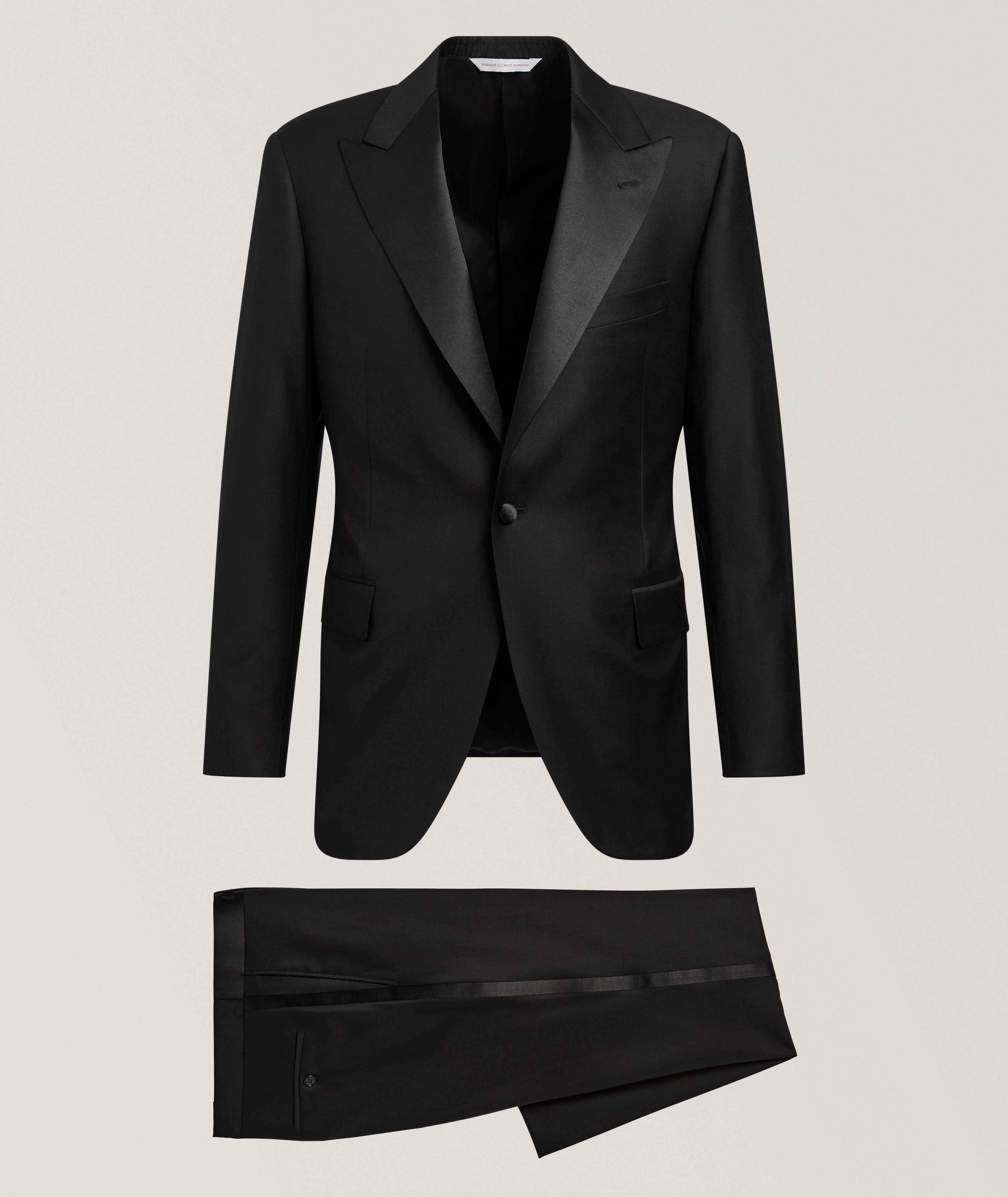 Single-Breasted Satin & Wool Tuxedo  image 0
