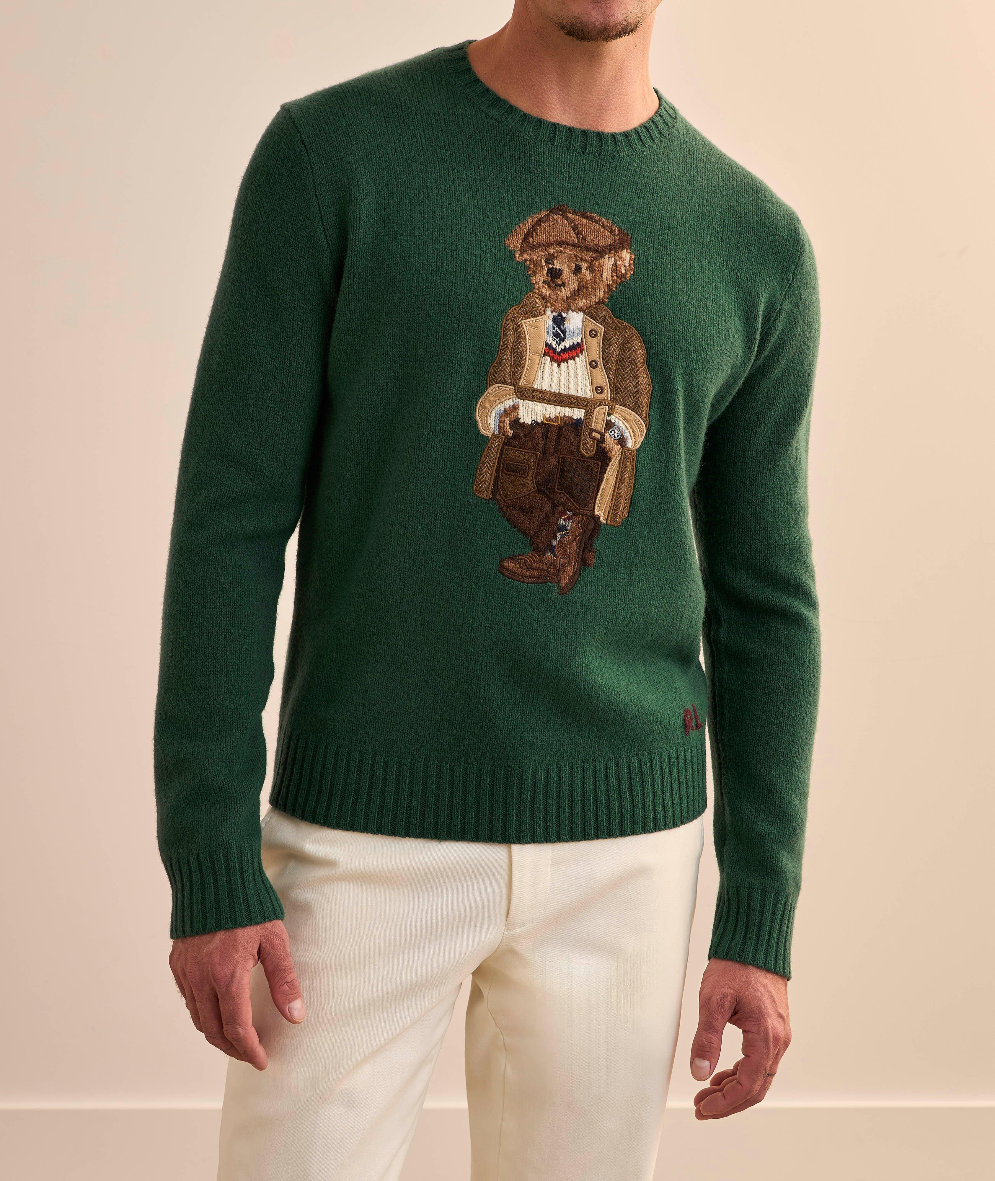 Polo Bear Wool-Cashmere Crewneck Sweater image 1