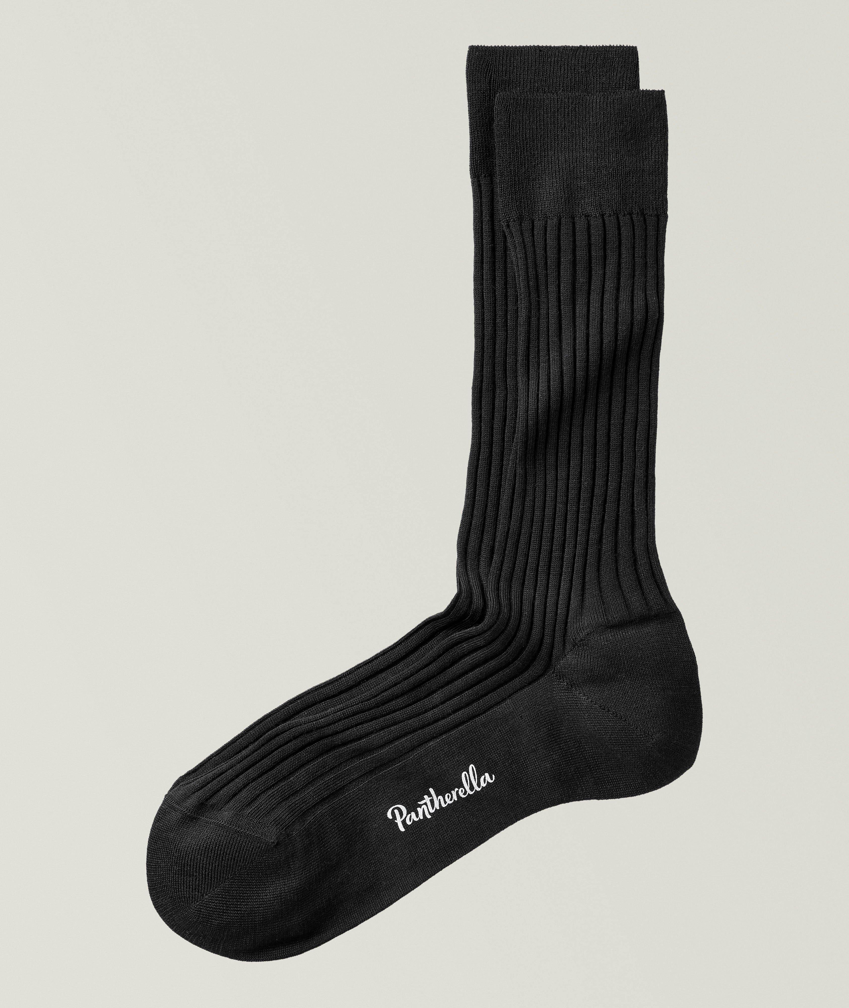 Ribbed Stretch-Merino Wool Socks  image 0
