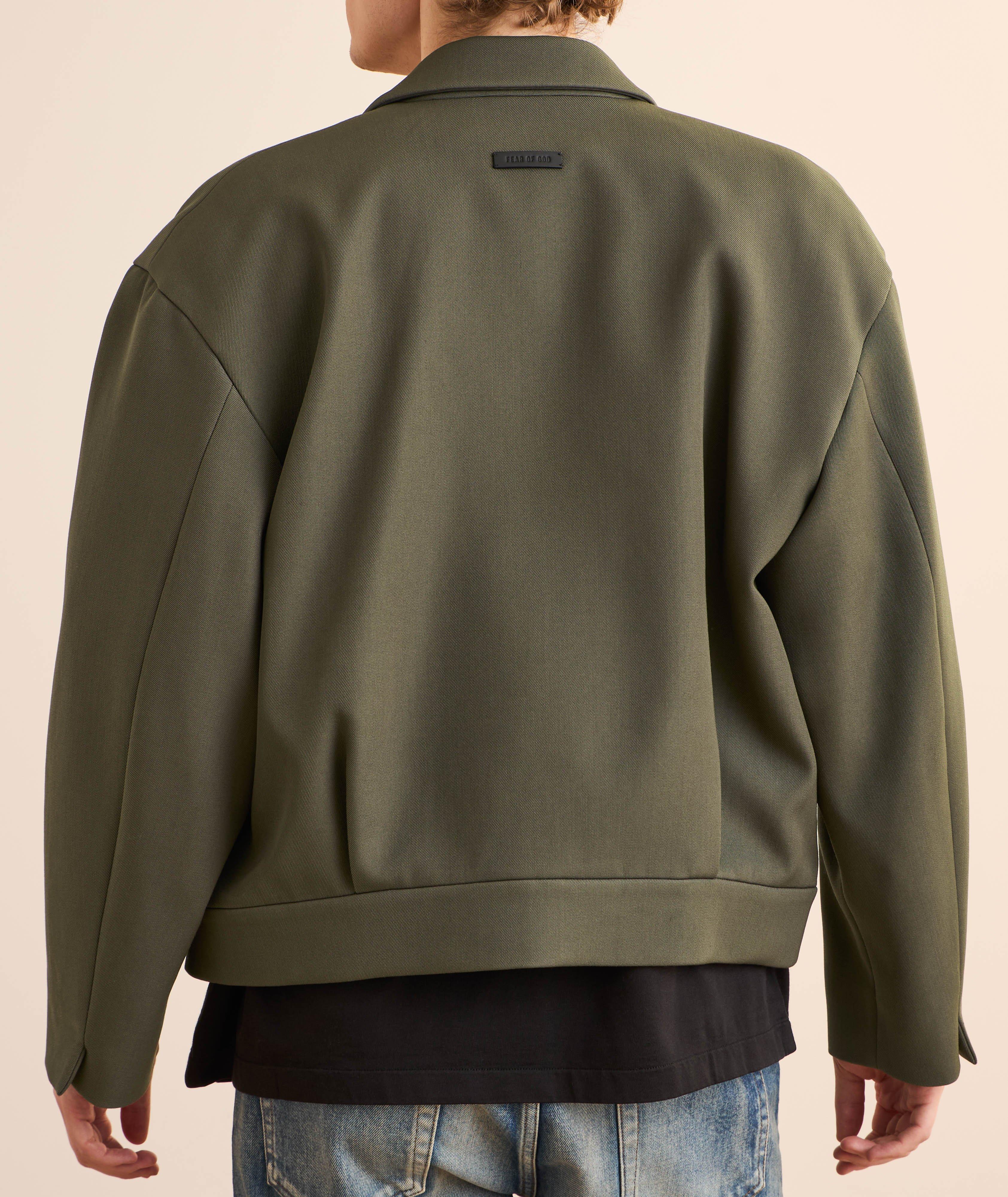 Veste de sport courte en laine et coton image 2