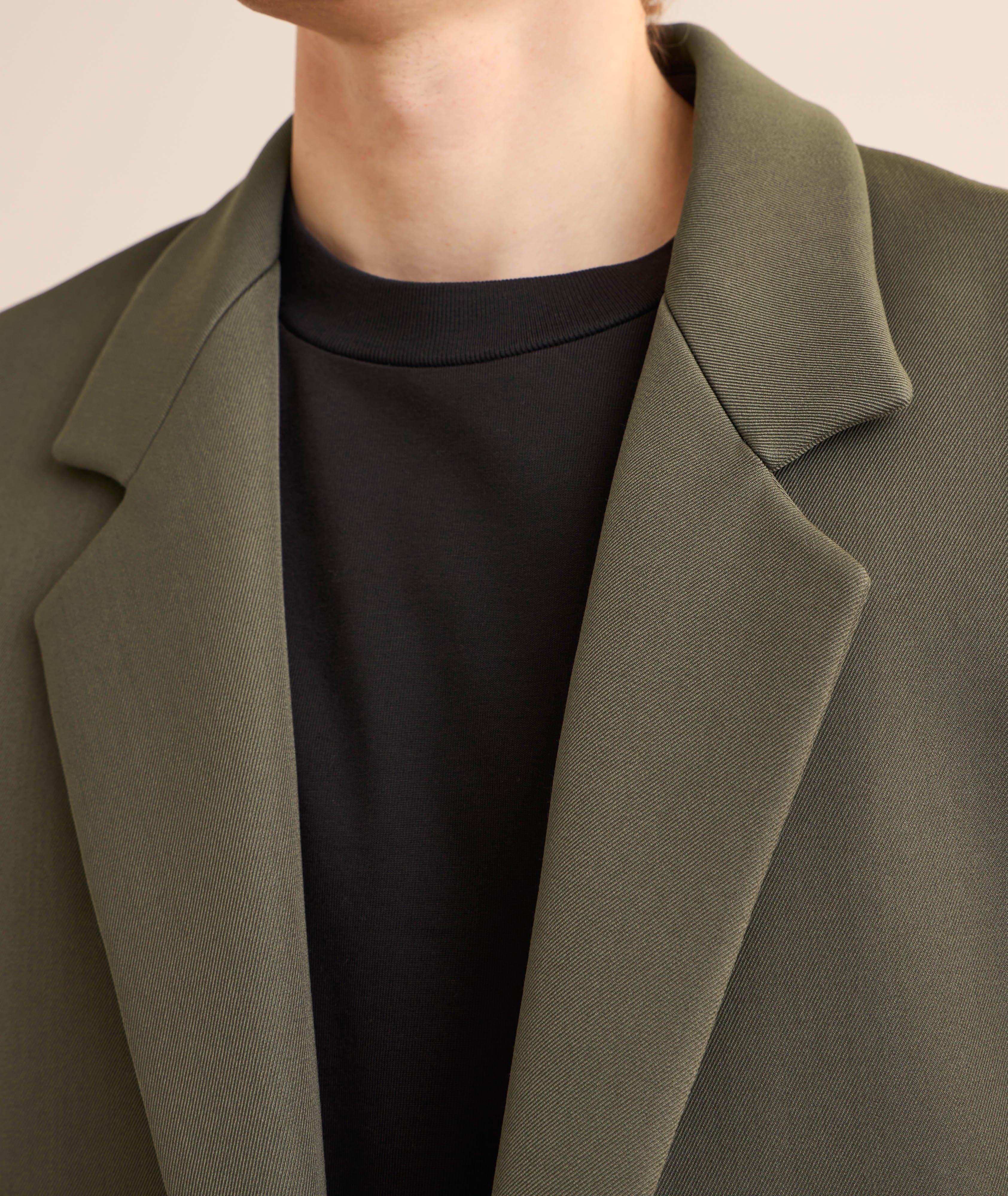 Veste de sport courte en laine et coton image 3