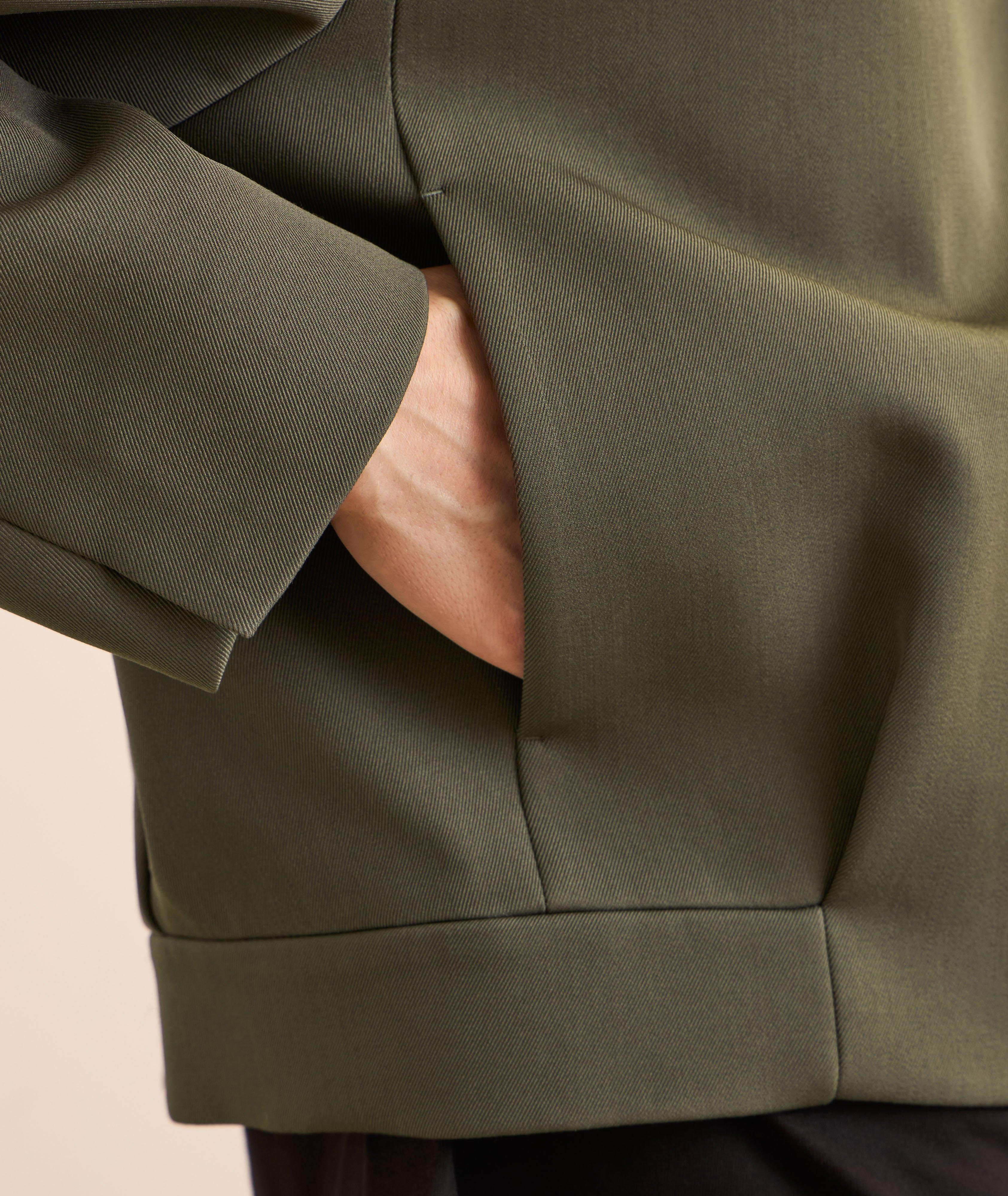 Veste de sport courte en laine et coton image 4