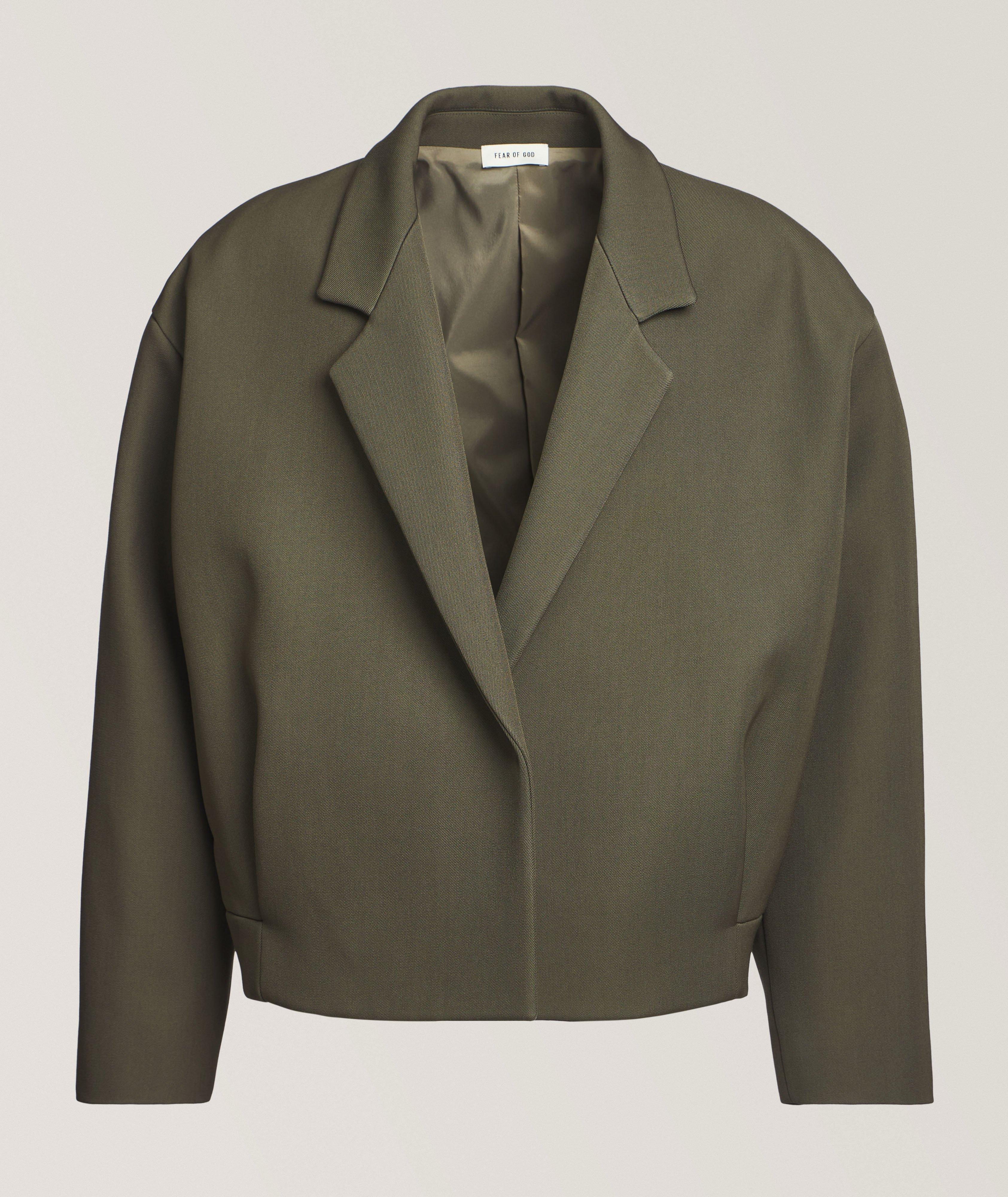 Cropped Wool-Cotton Sport Jacket image 0