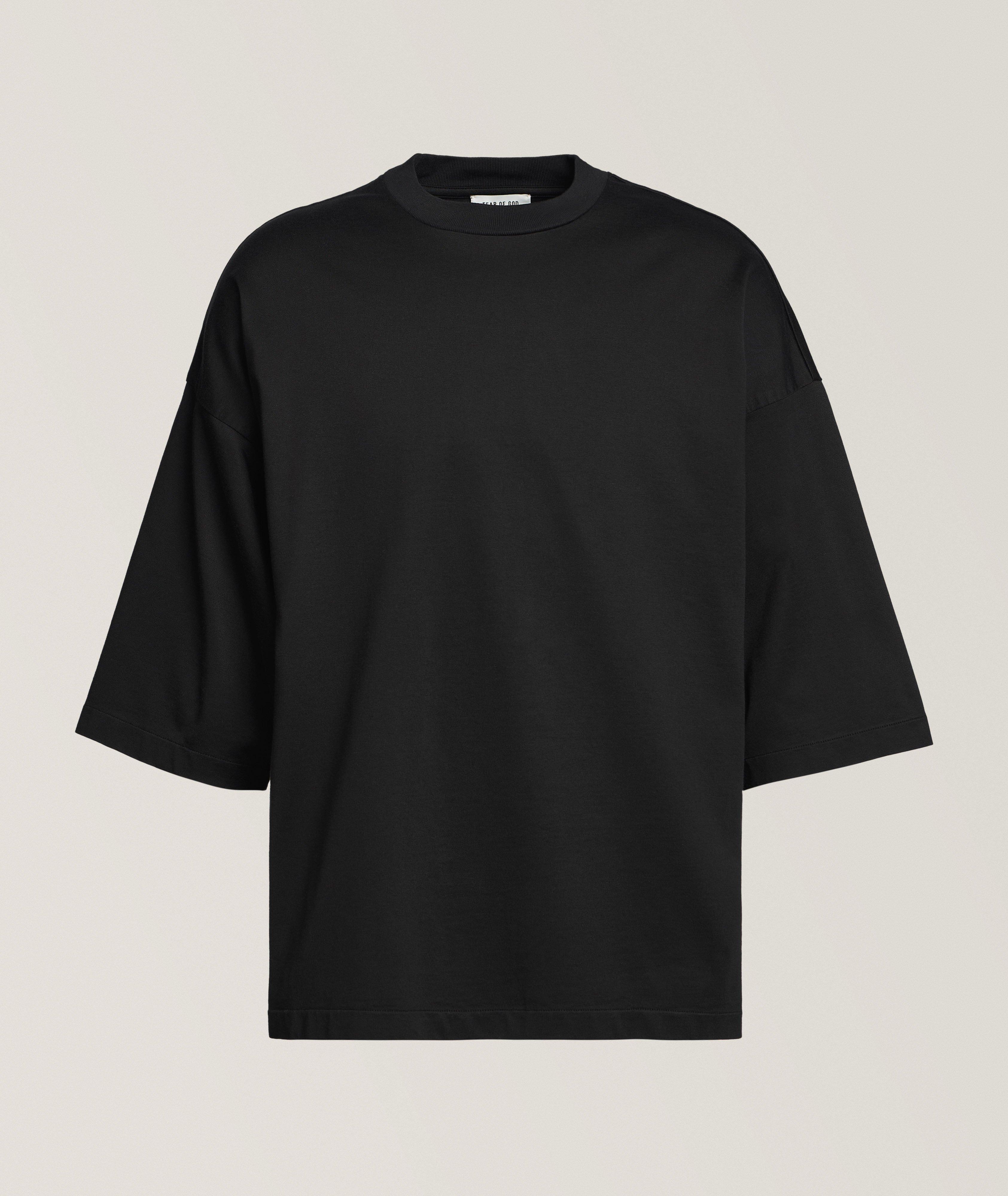 T-shirt décontracté en mélange de coton image 0