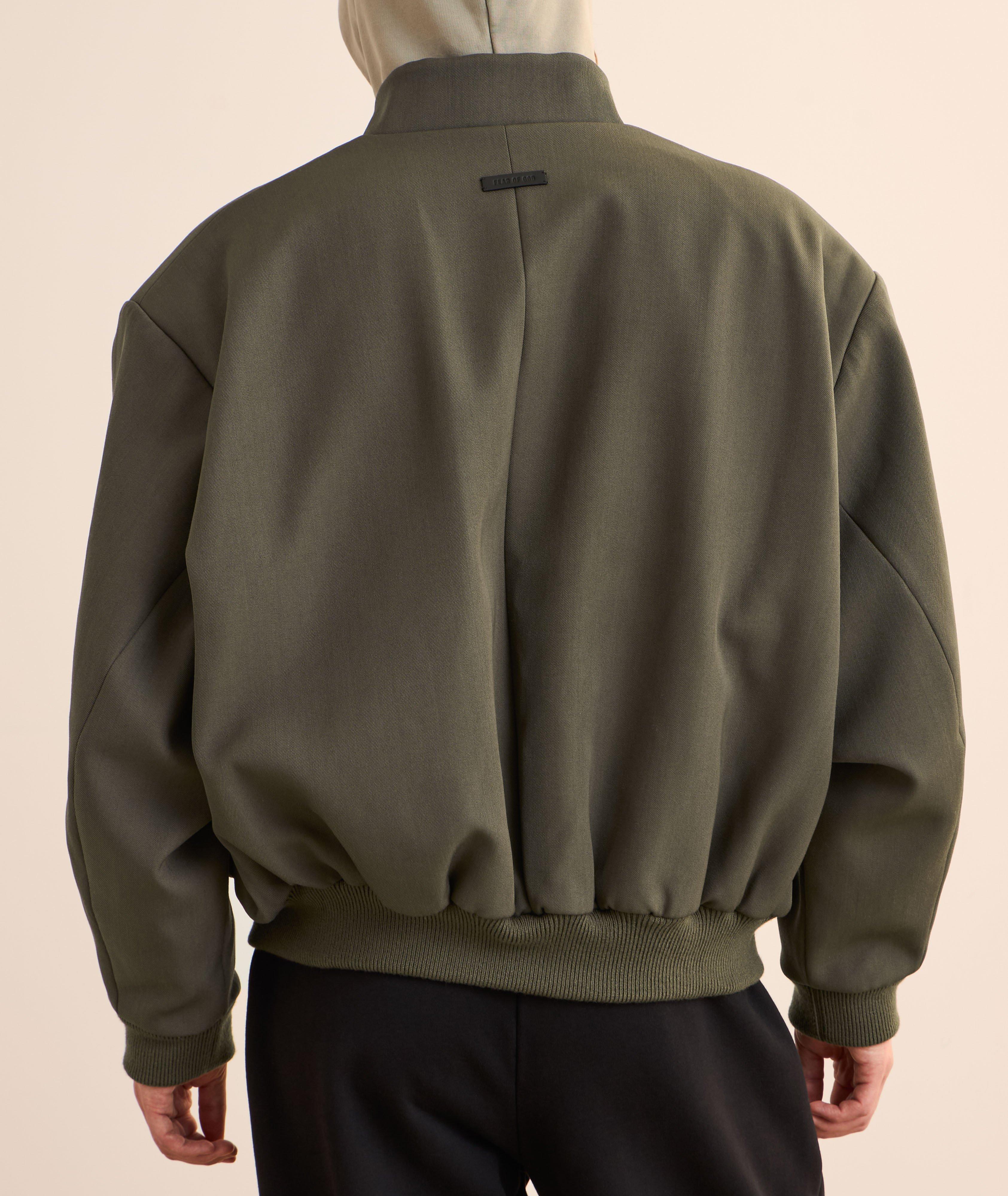 Blouson aviateur en sergé de laine et coton image 2