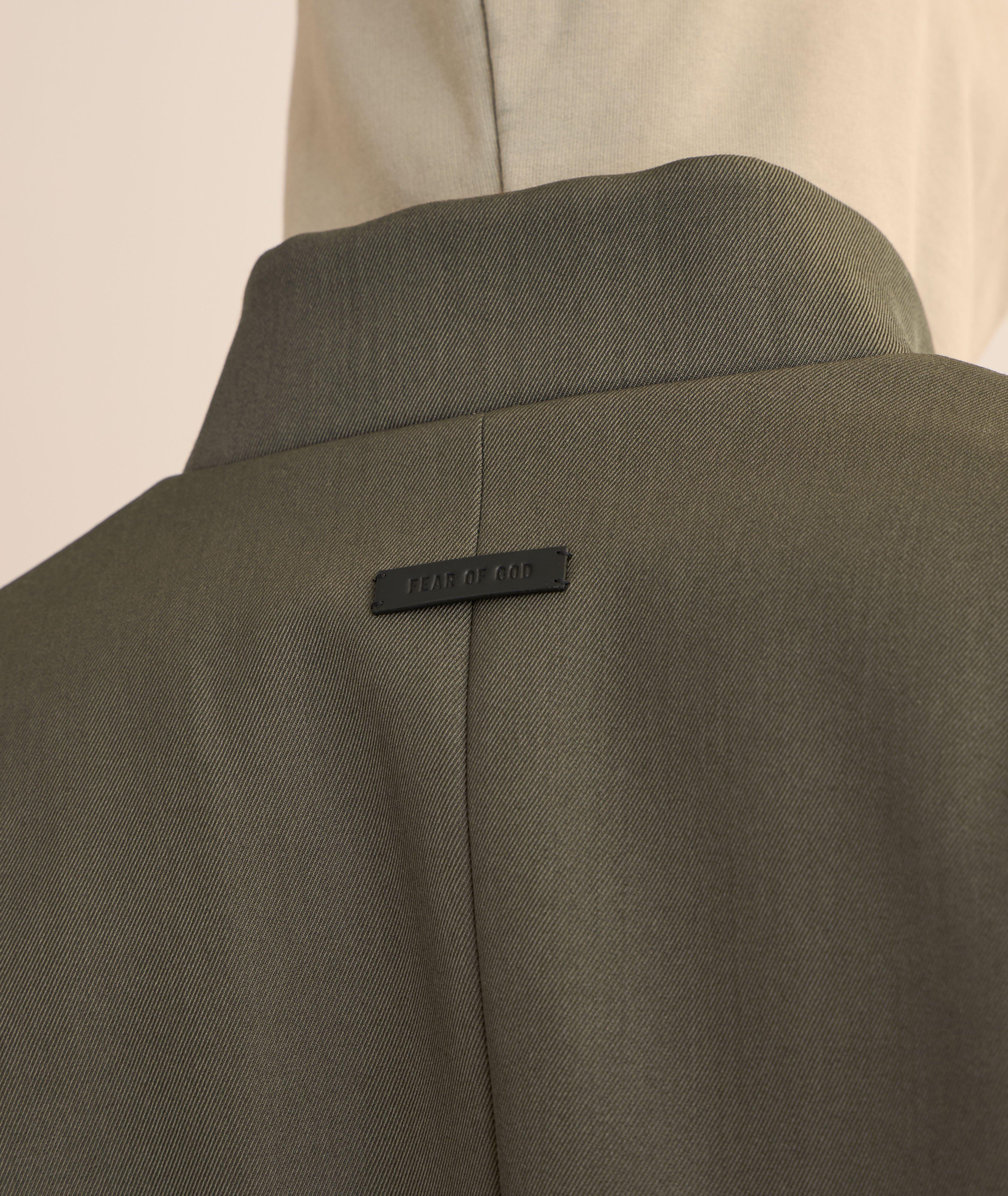 Blouson aviateur en sergé de laine et coton image 4