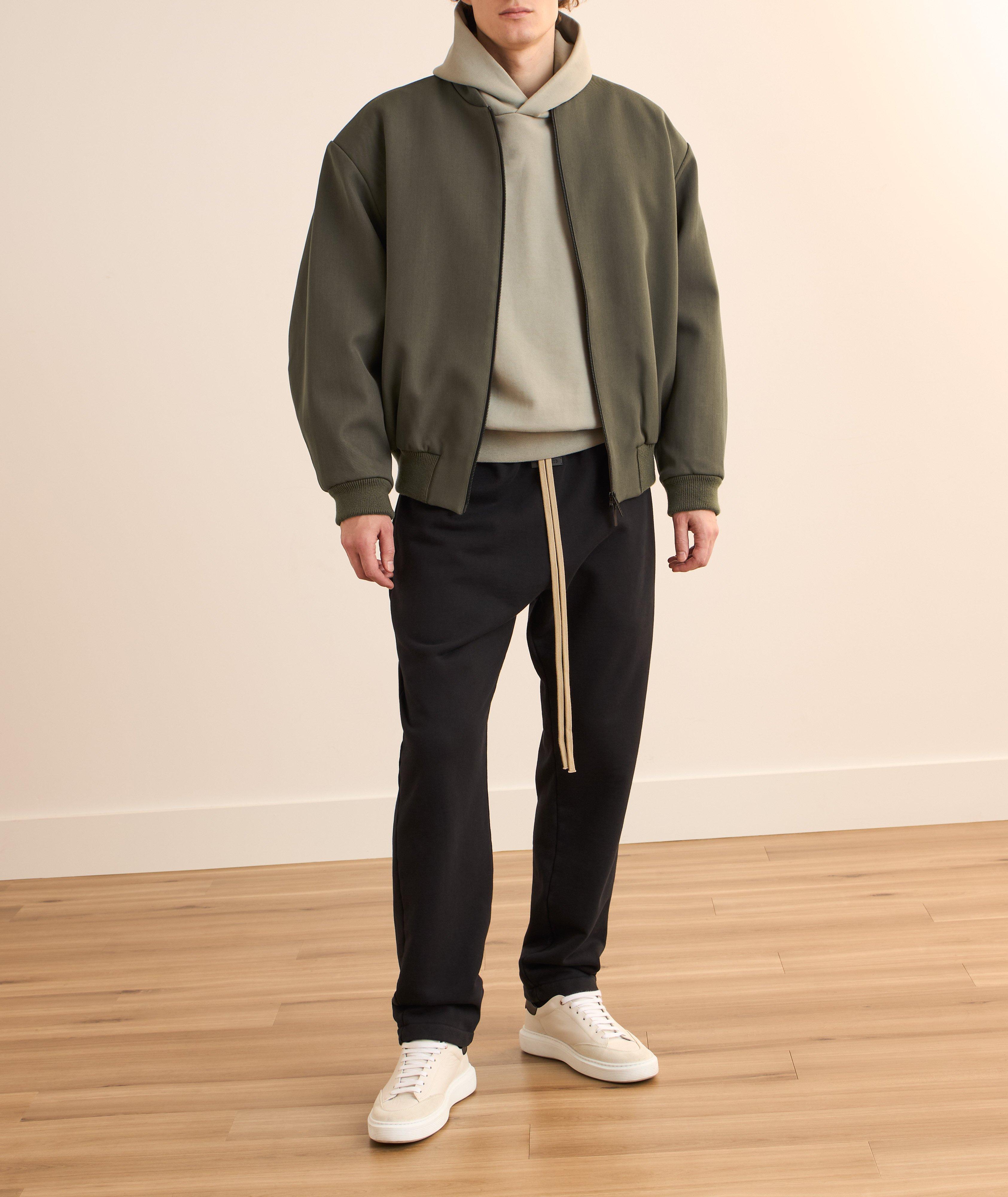 Blouson aviateur en sergé de laine et coton image 5