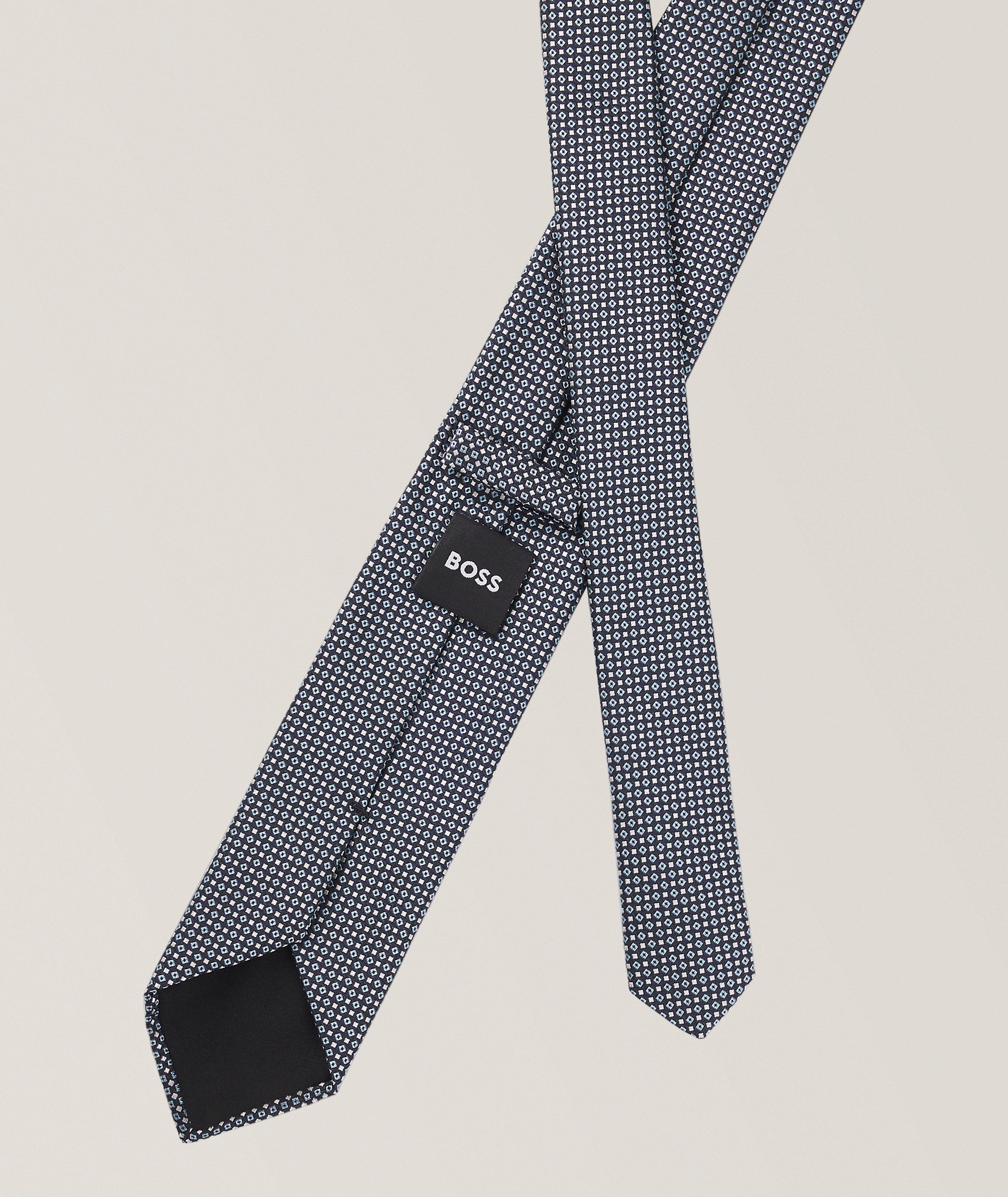 Micro-Neat Silk-Blend Jacquard Tie  image 1