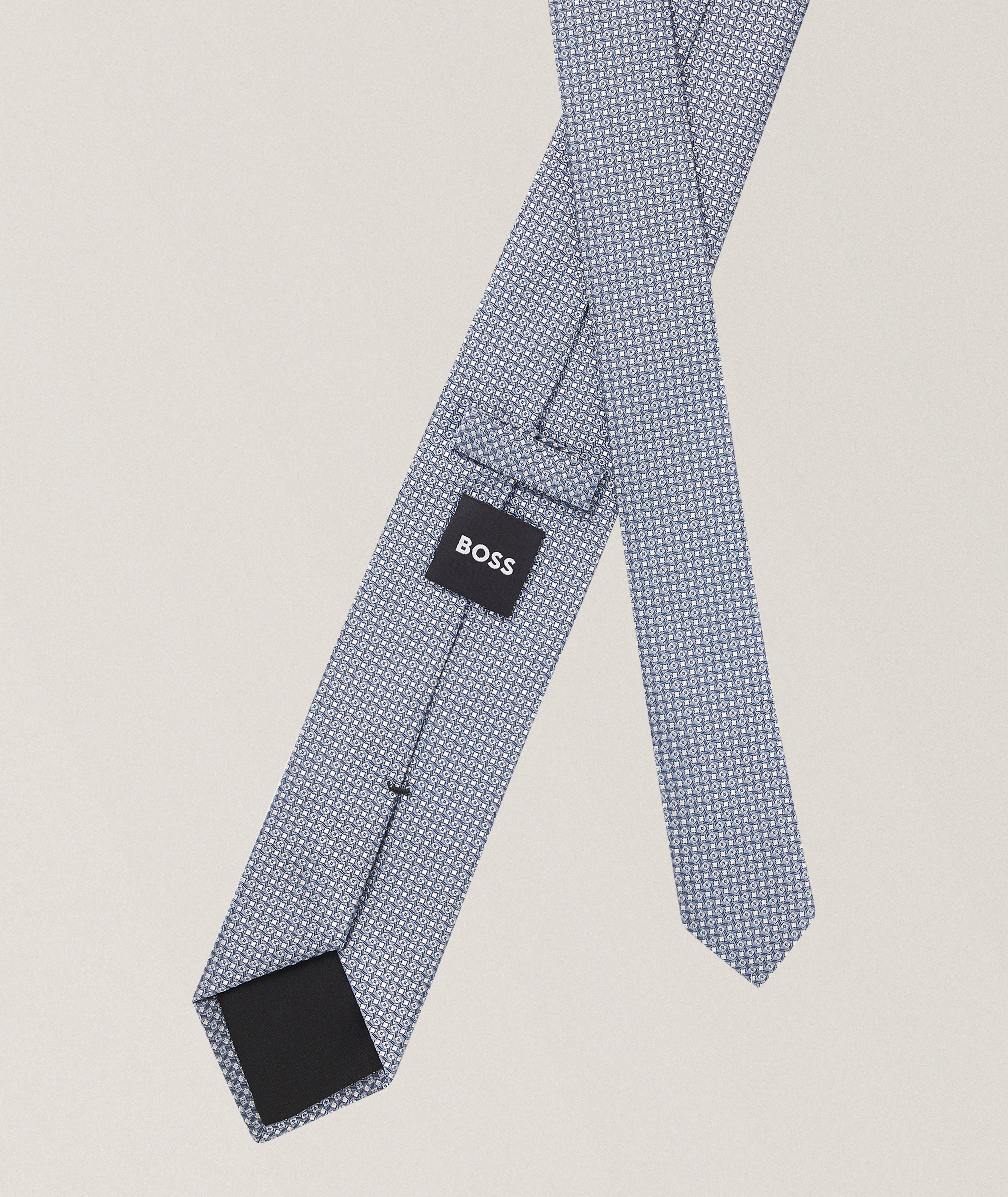 Micro-Neat Silk-Blend Jacquard Tie  image 1