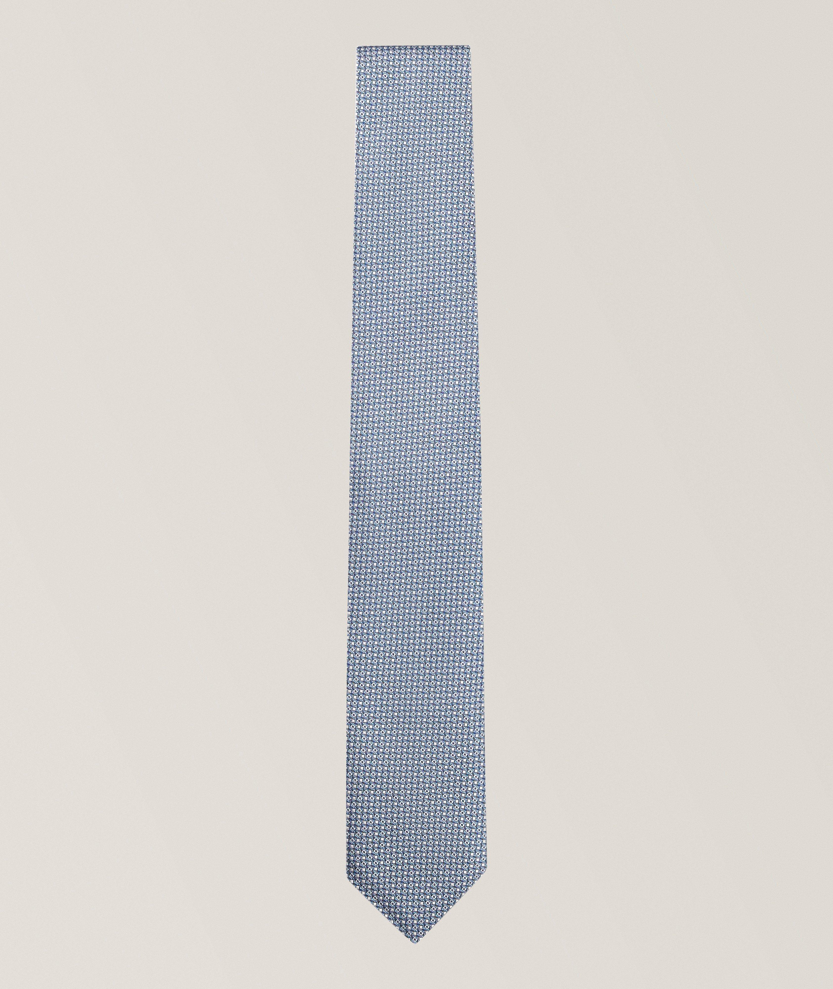 Micro-Neat Silk-Blend Jacquard Tie  image 0