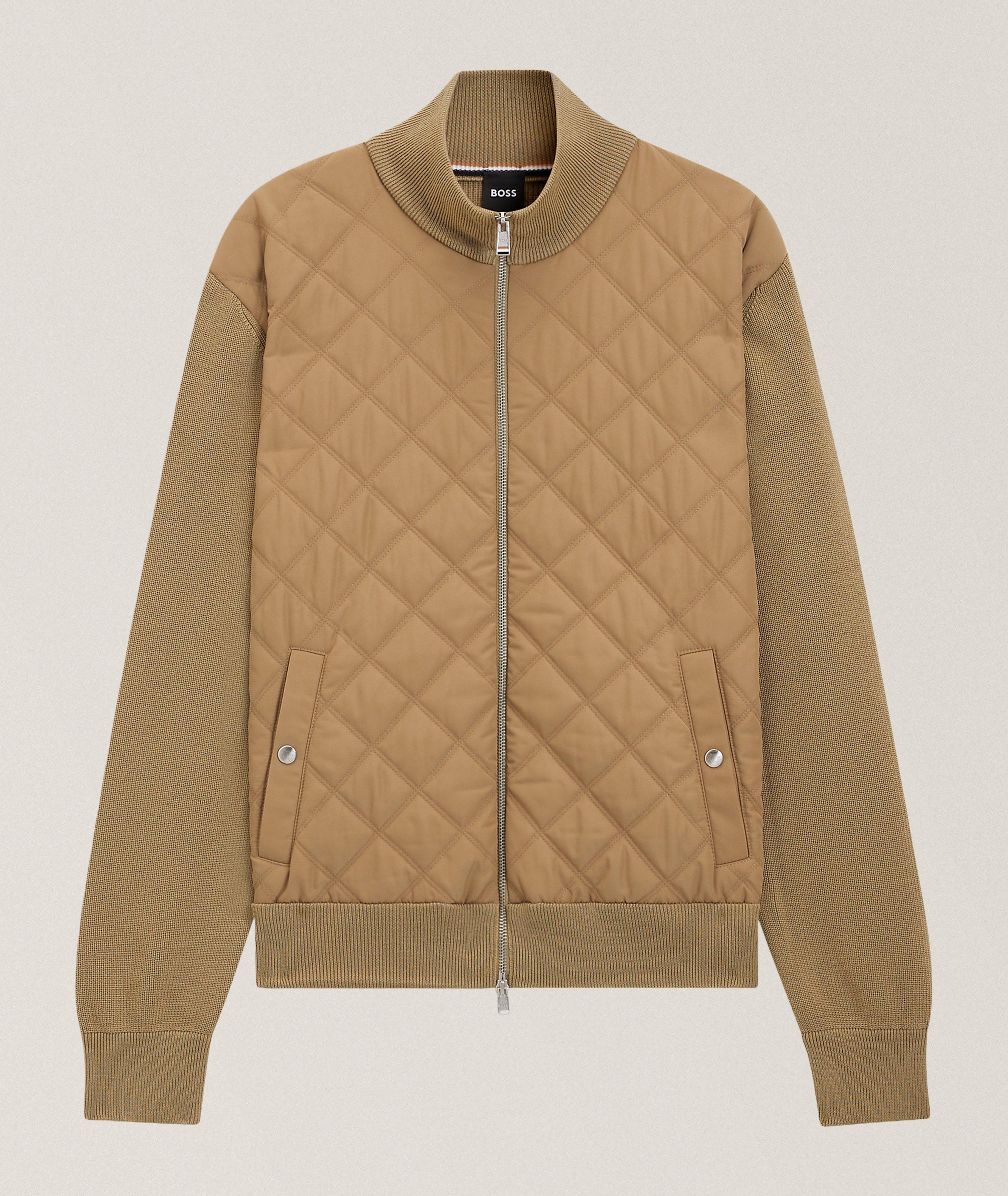 BOSS Ubon Quilted Wool Hybrid Jacket