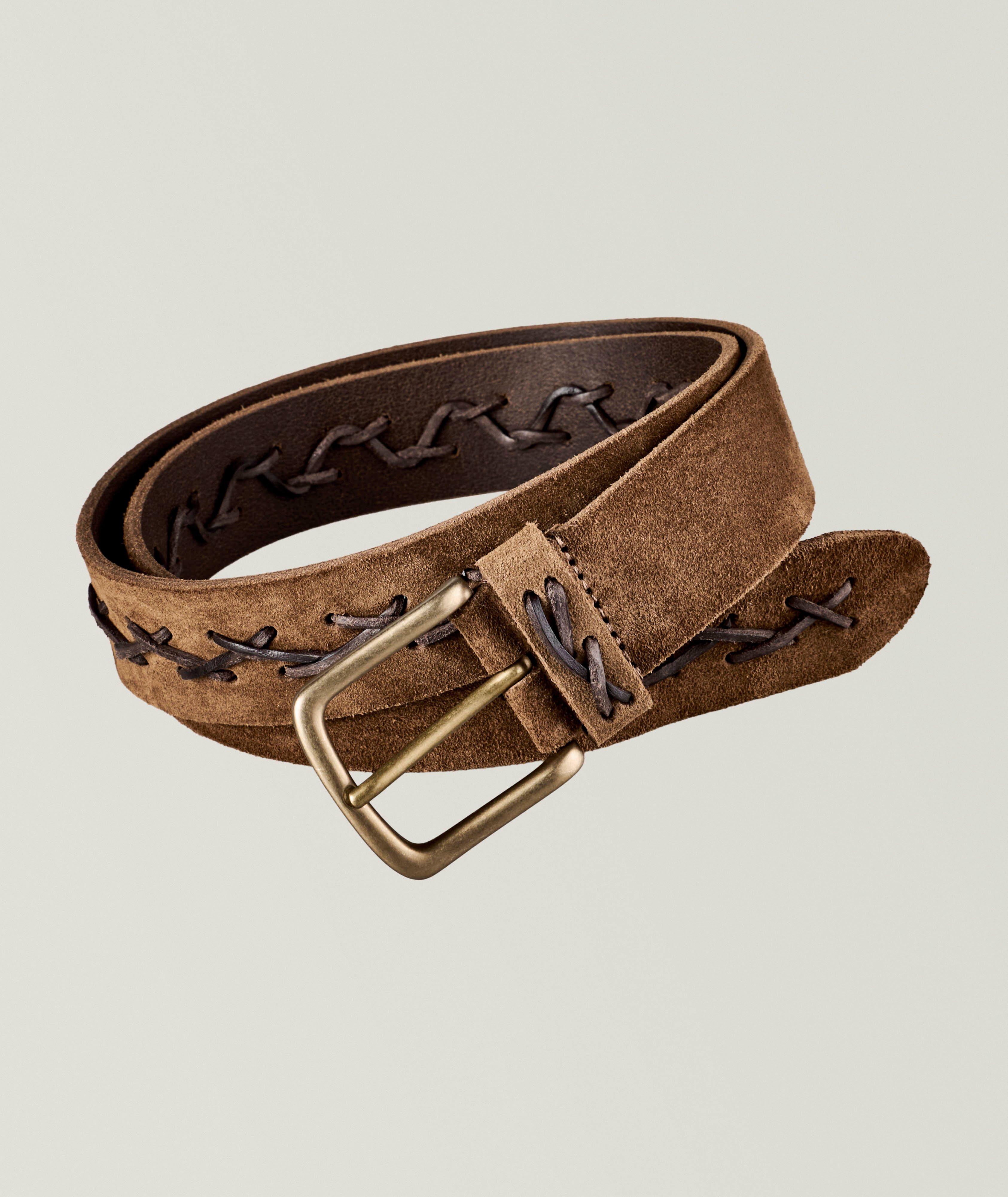 Western Stitch Suede Belt  image 0