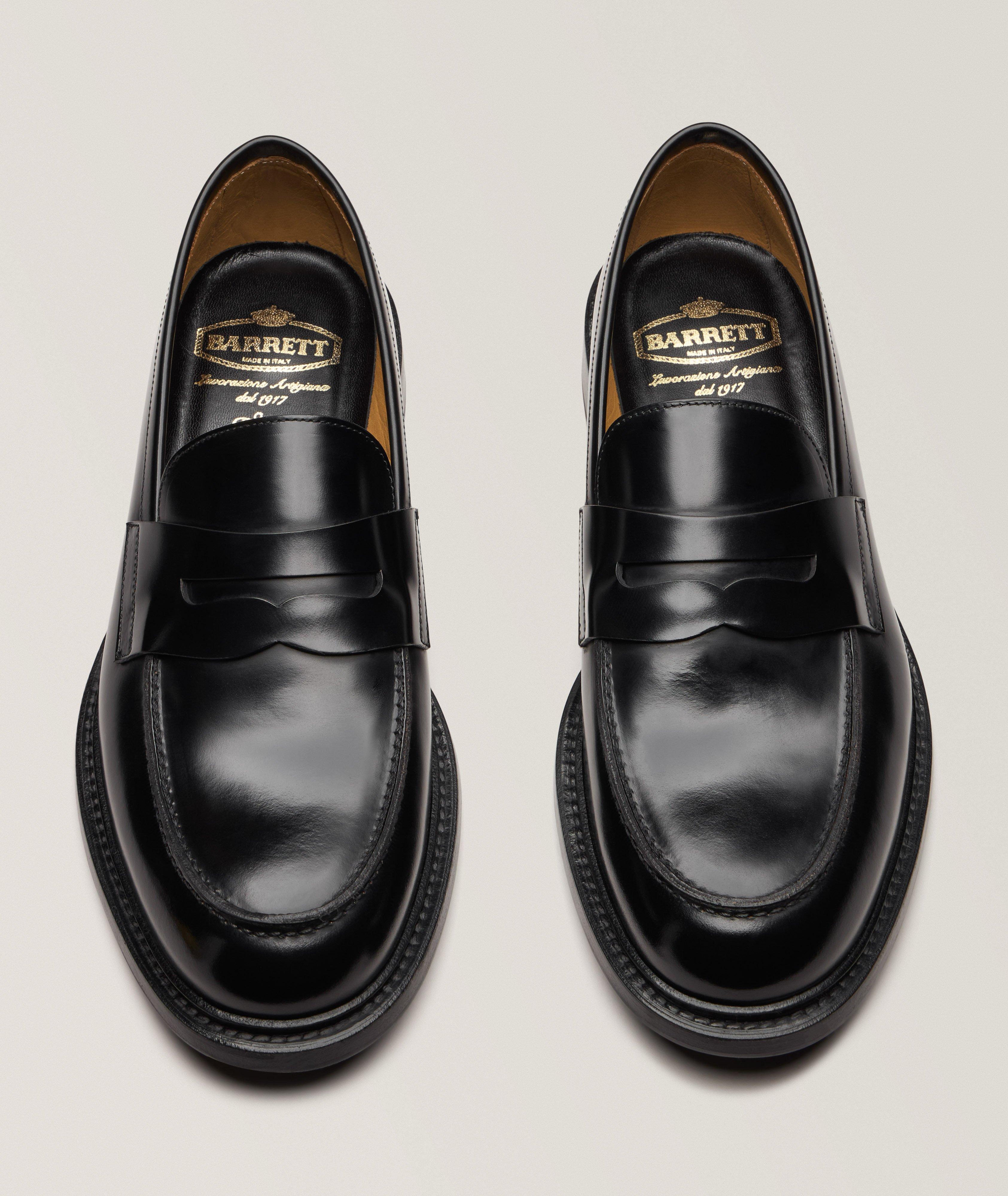 Polished Leather Penny Loafers  image 1