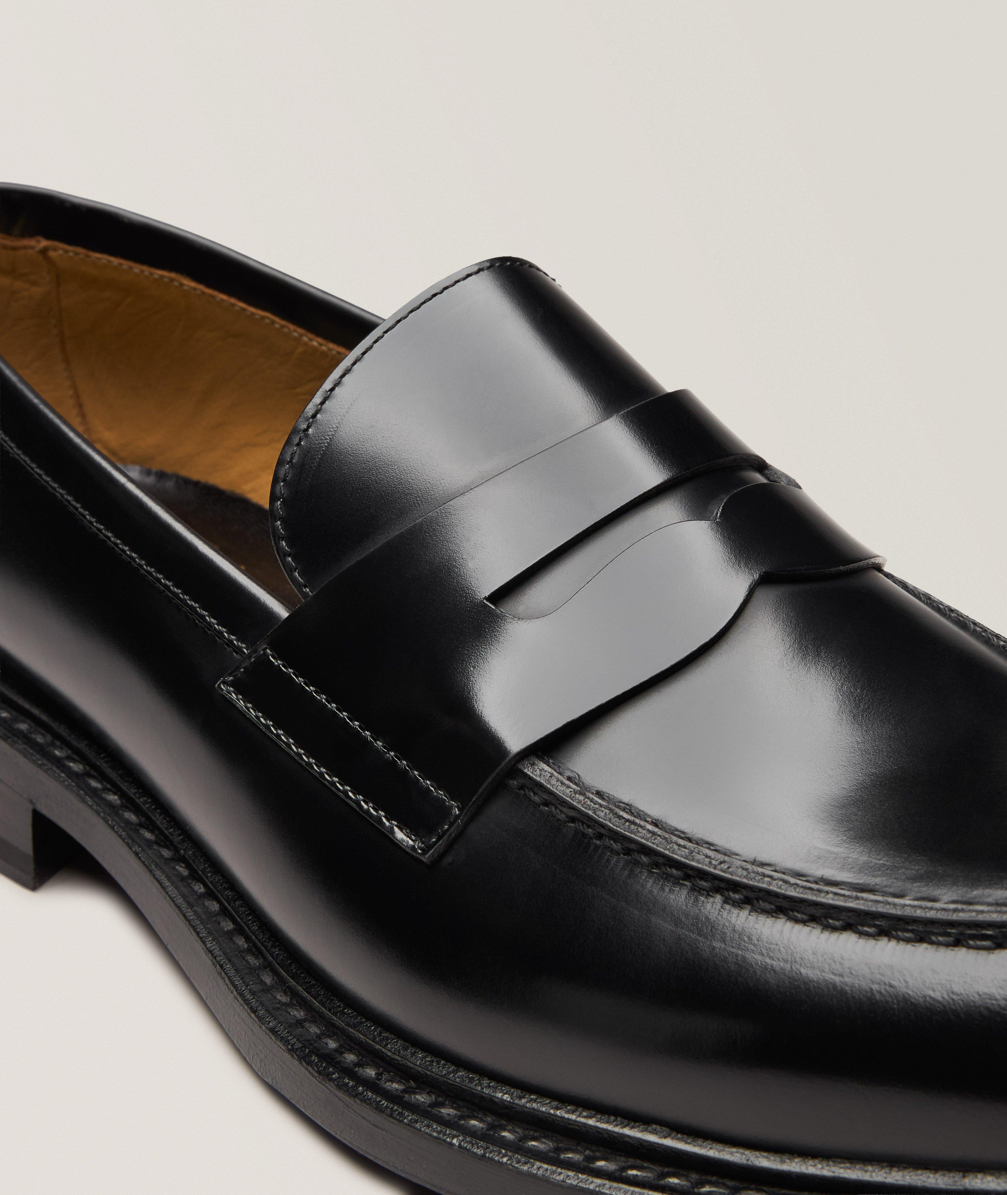 Polished Leather Penny Loafers  image 2