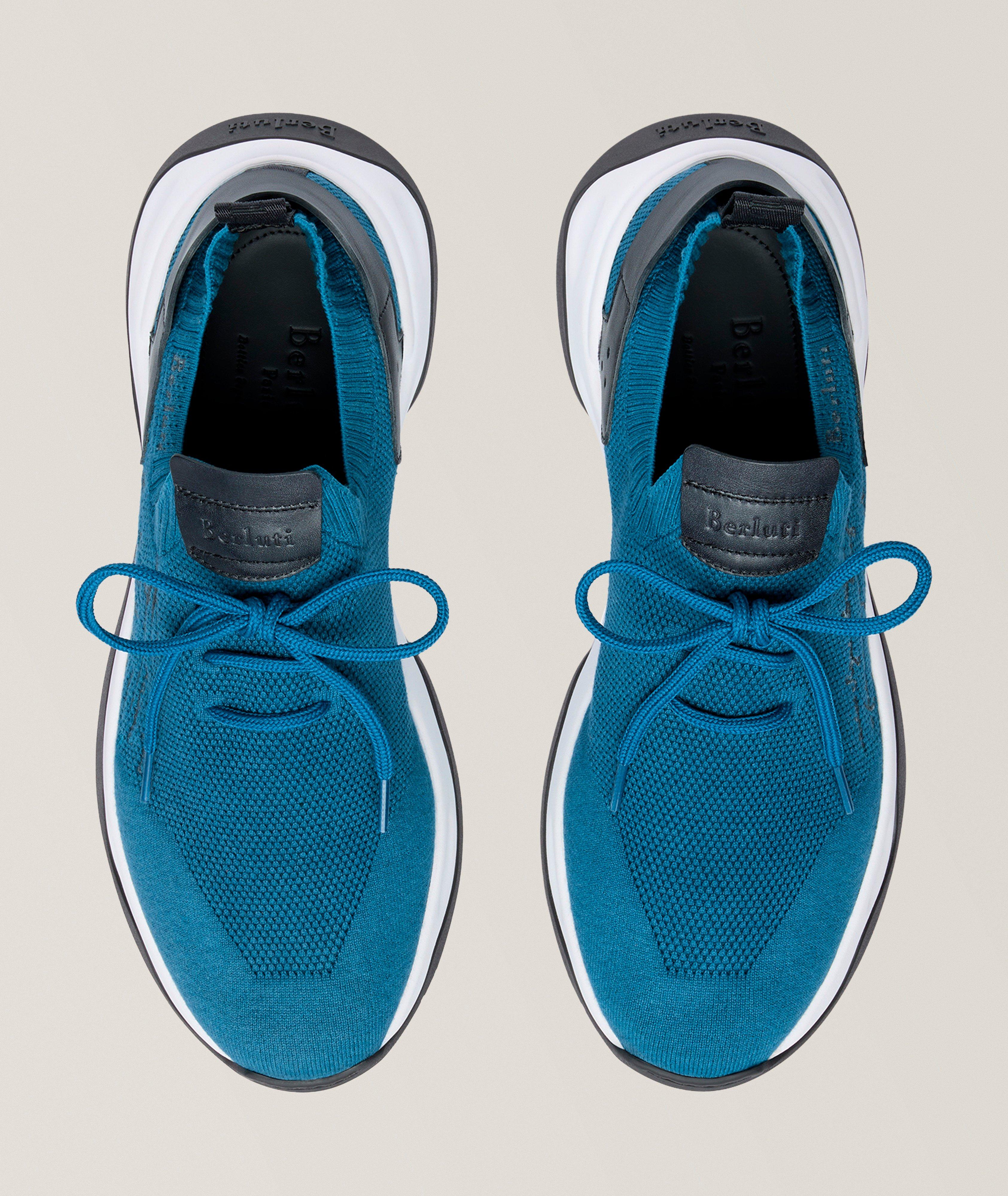 Shadow Knit & Leather Sneakers image 1