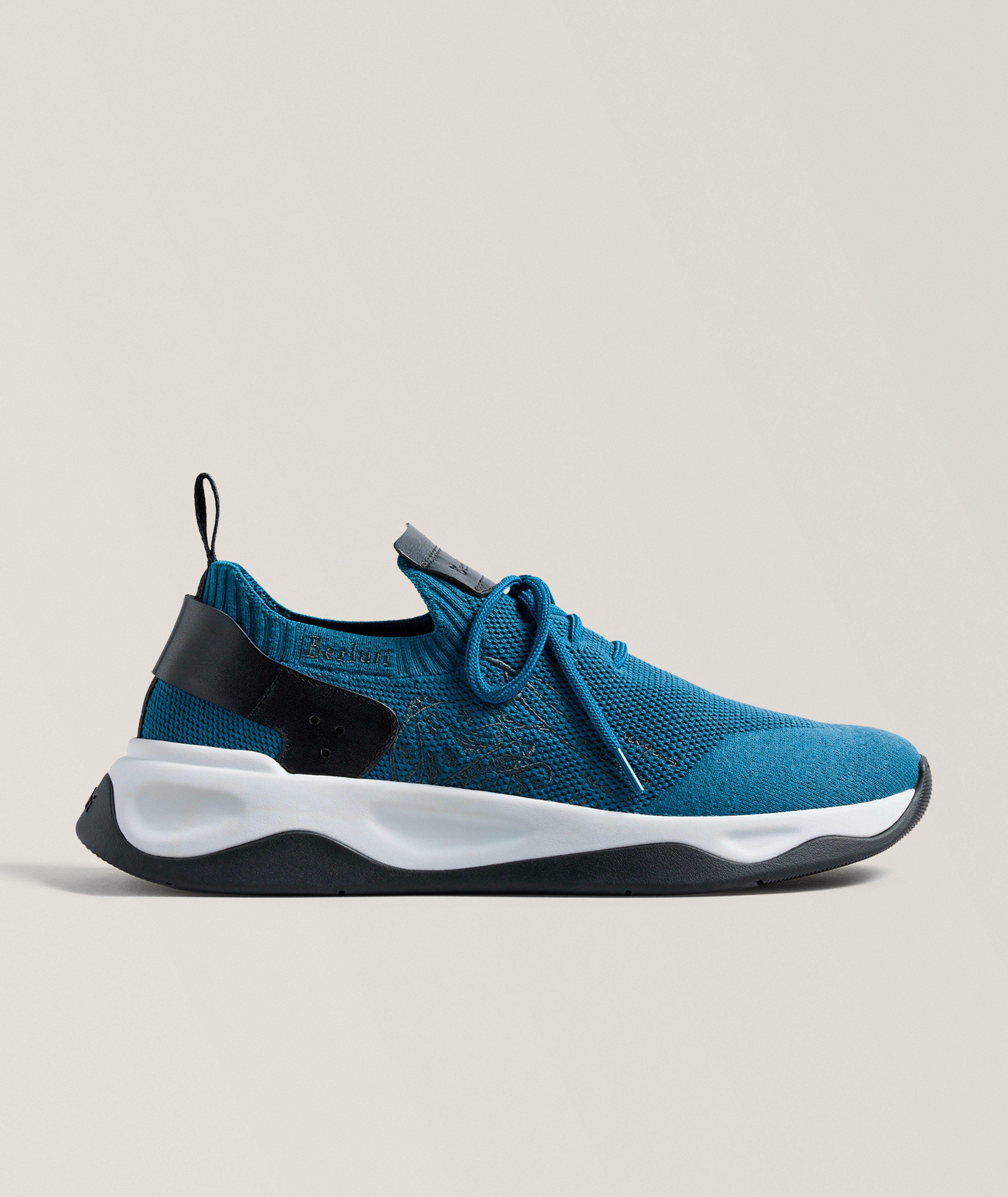 Shadow Knit & Leather Sneakers image 0