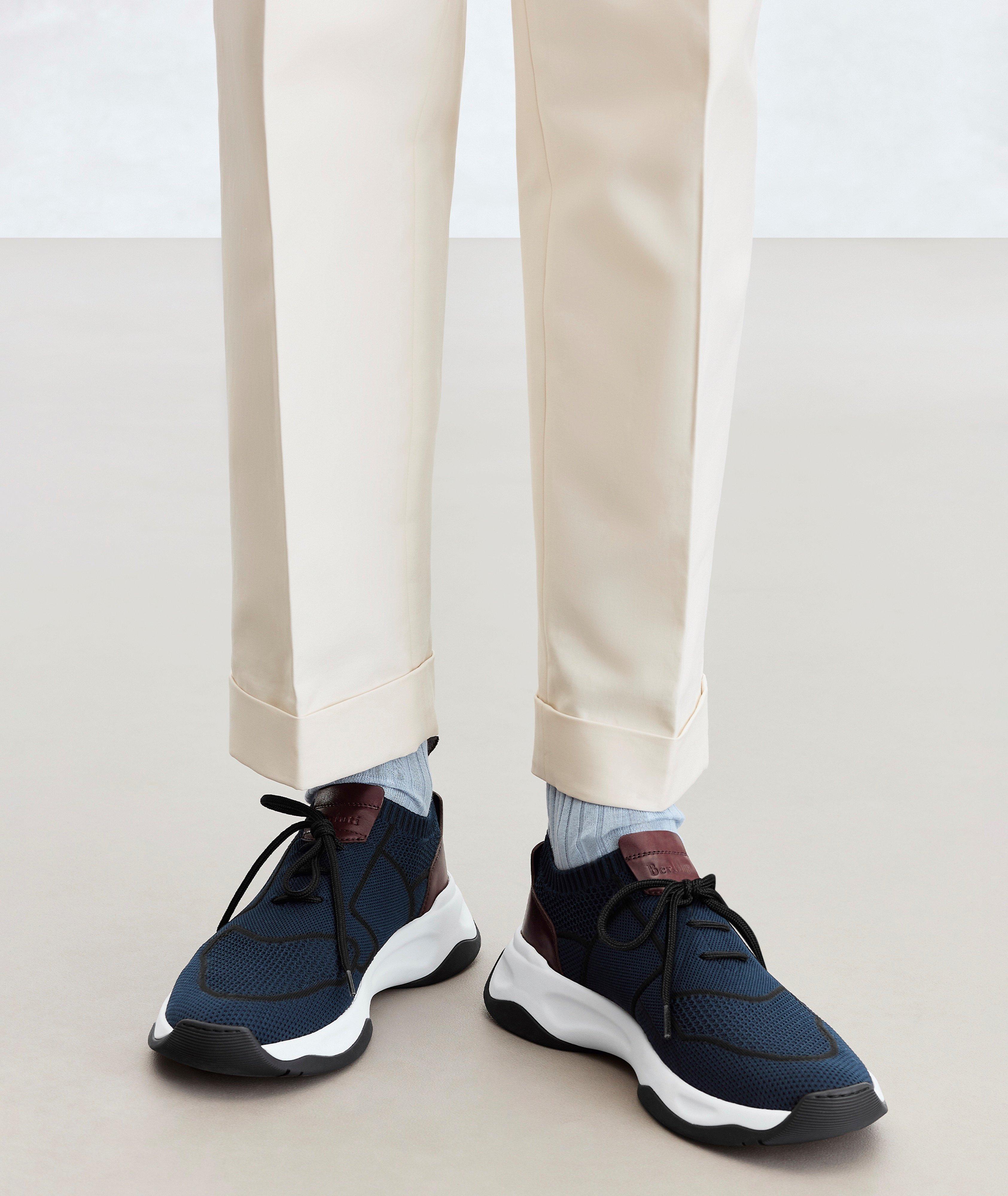 Shadow Knit & Leather Sneakers image 5